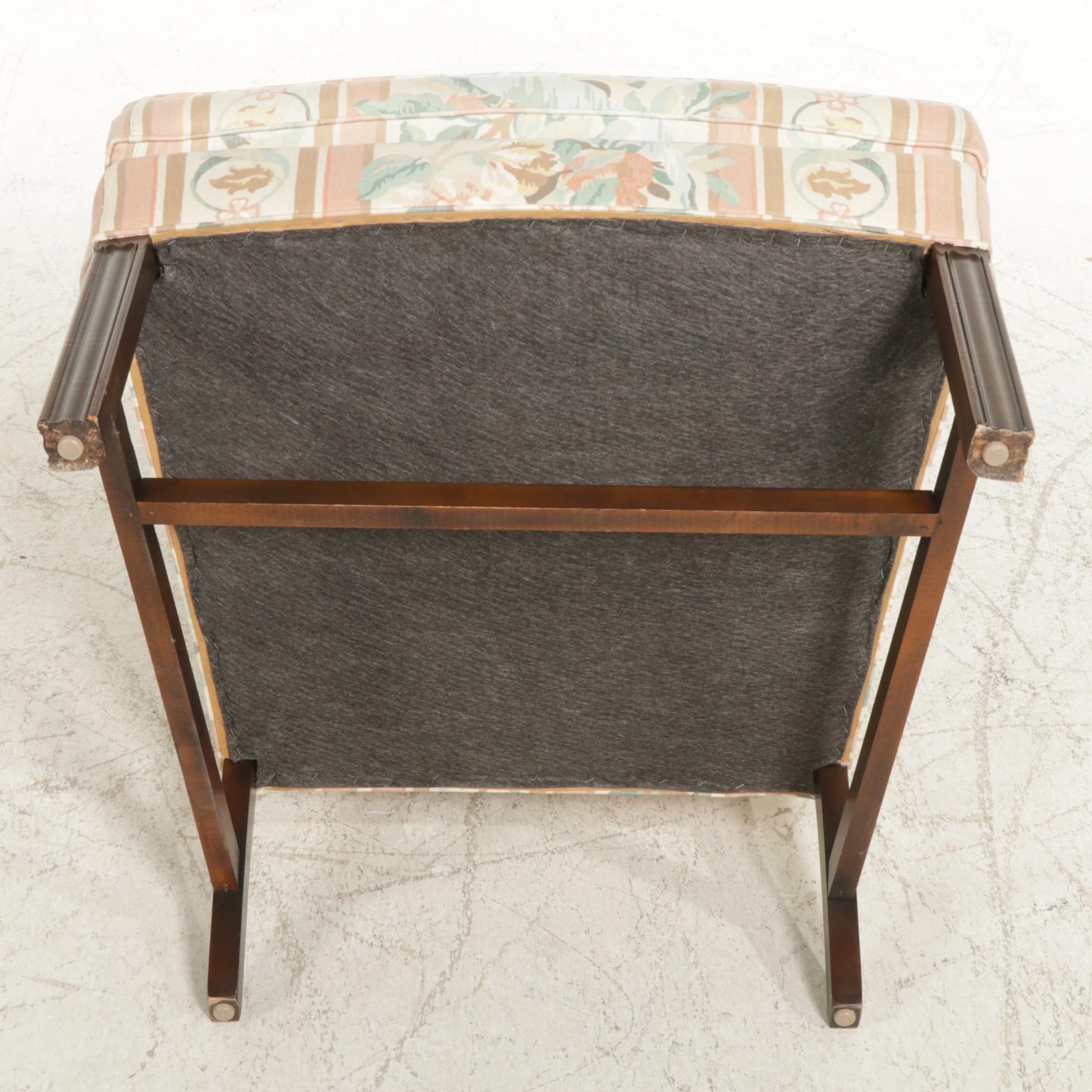 DRT Frederick Edward Chippendale Style Wing Armchair