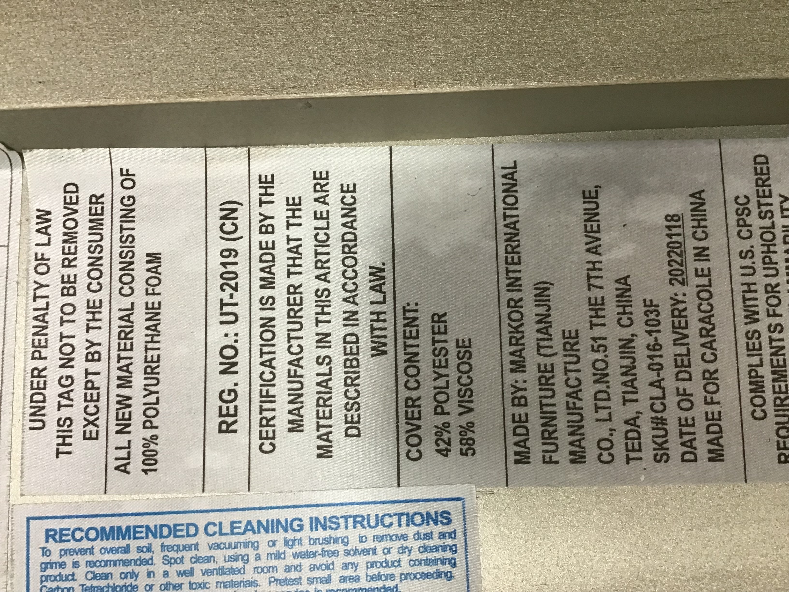 Markor International Furniture Silver-Painted and Upholstered King Bed Frame