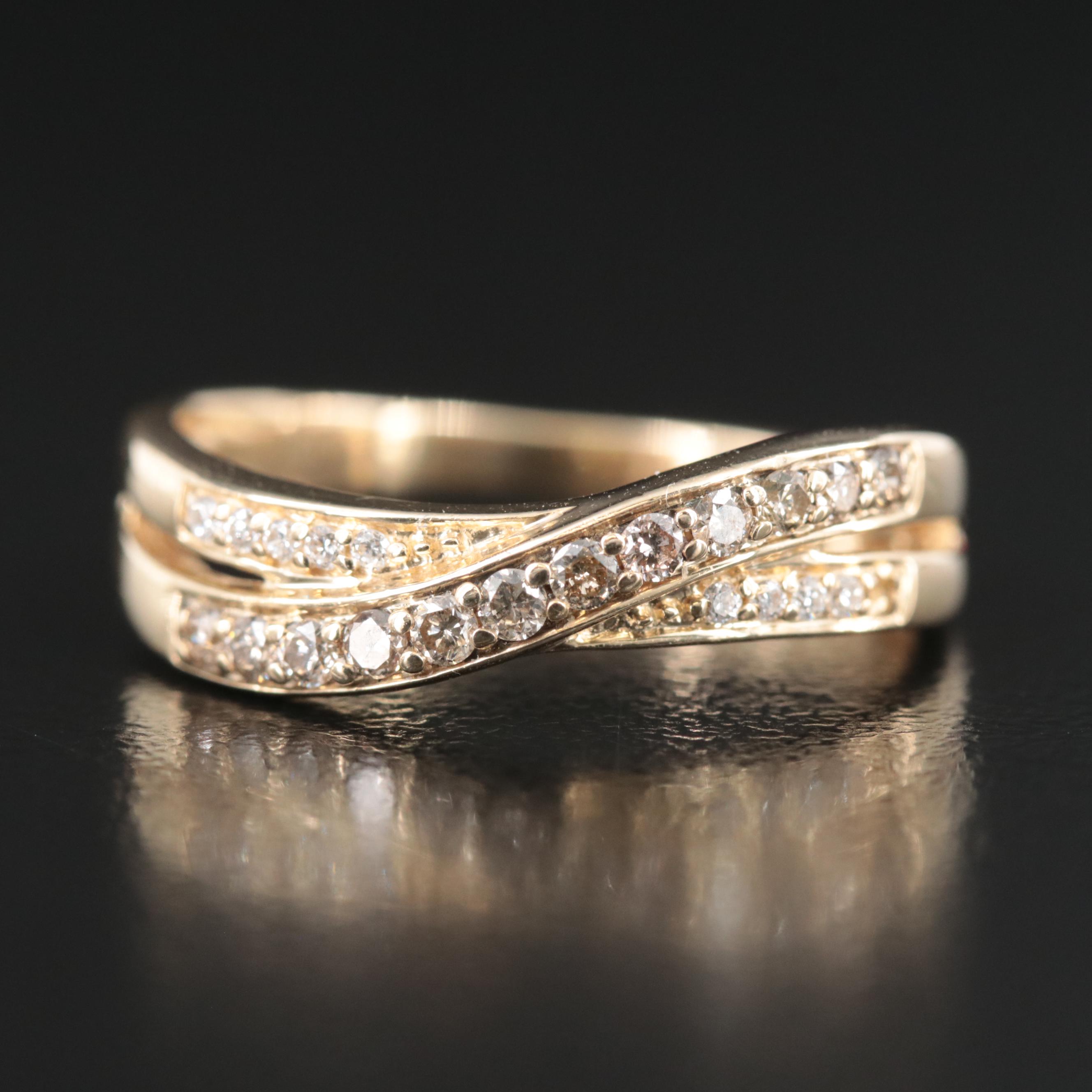 Le Vian 14K 0.25 CTW Crossover Ring