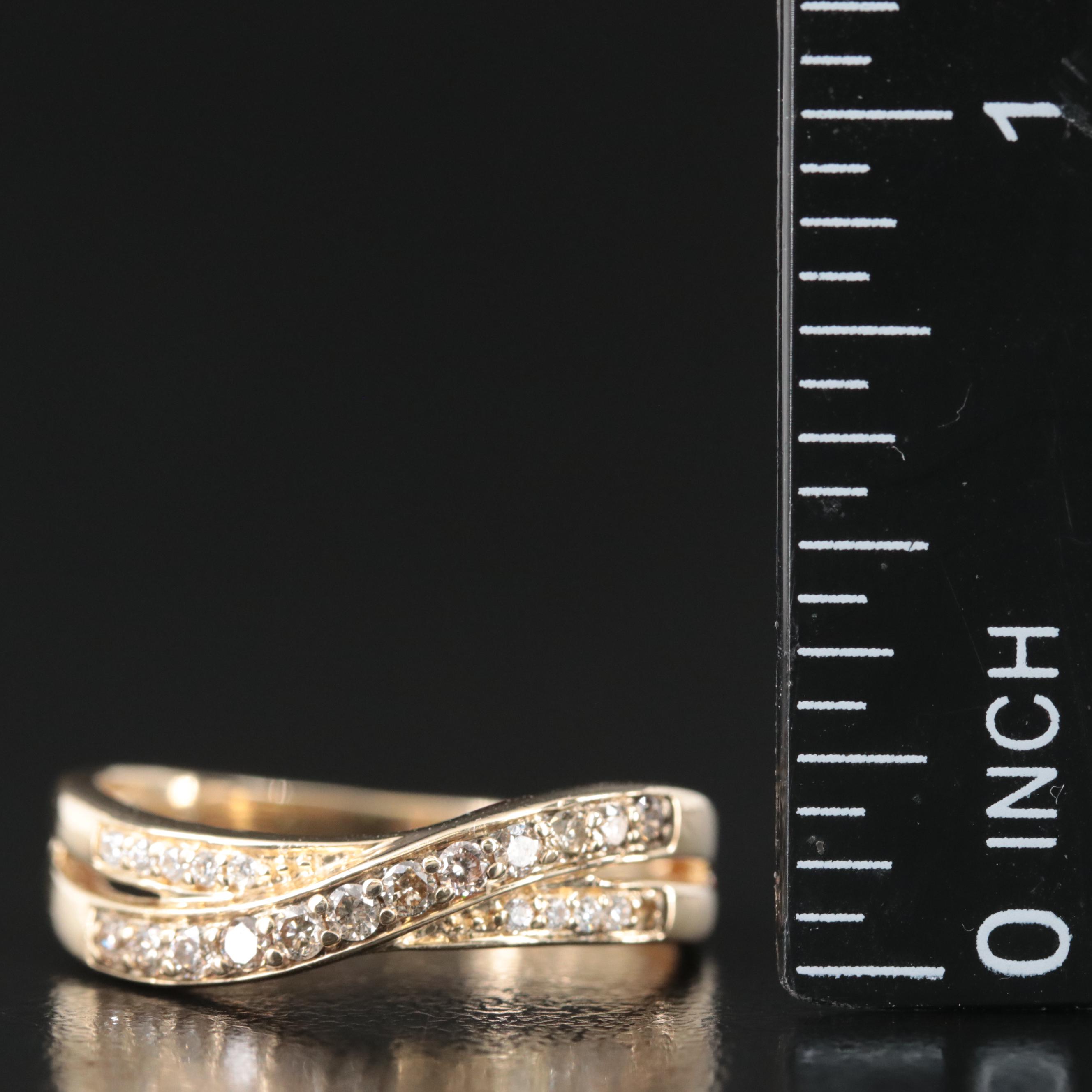 Le Vian 14K 0.25 CTW Crossover Ring