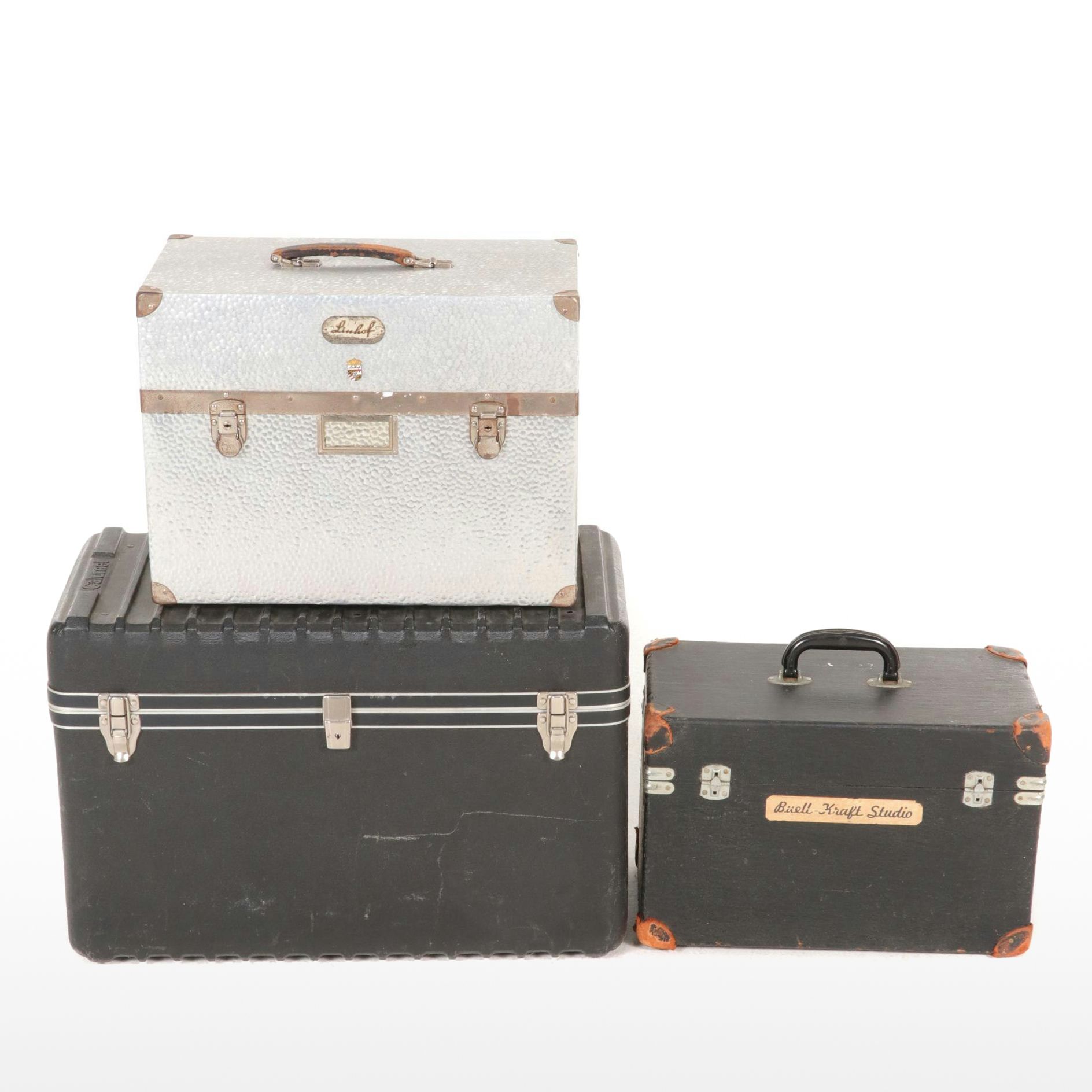 Vintage Buell-Kraft Studio, Linhof Technika Equipment Cases with Calumet Case