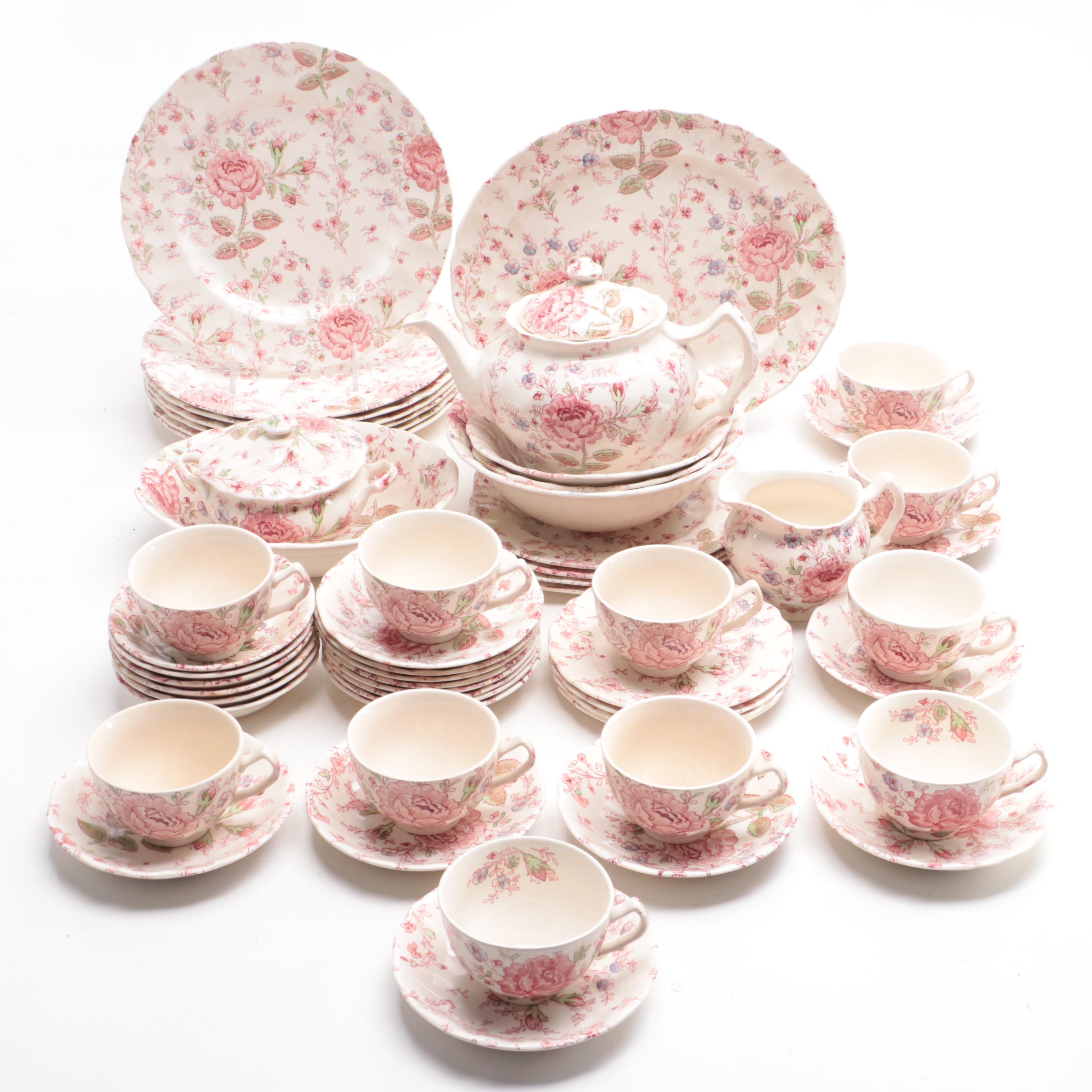Johnson Bros "Rose Chintz" and Other English Ironstone Dinnerware