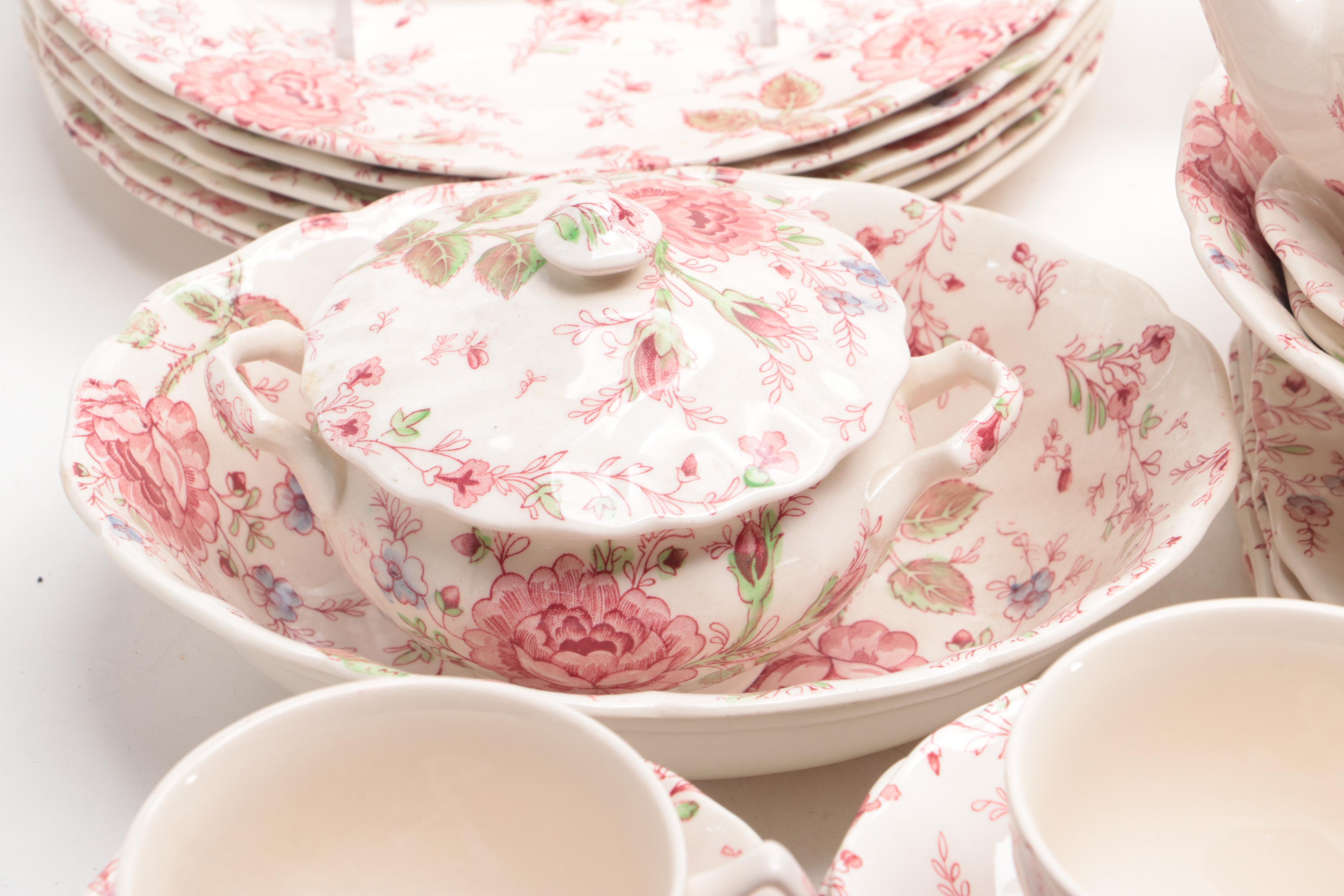 Johnson Bros "Rose Chintz" and Other English Ironstone Dinnerware
