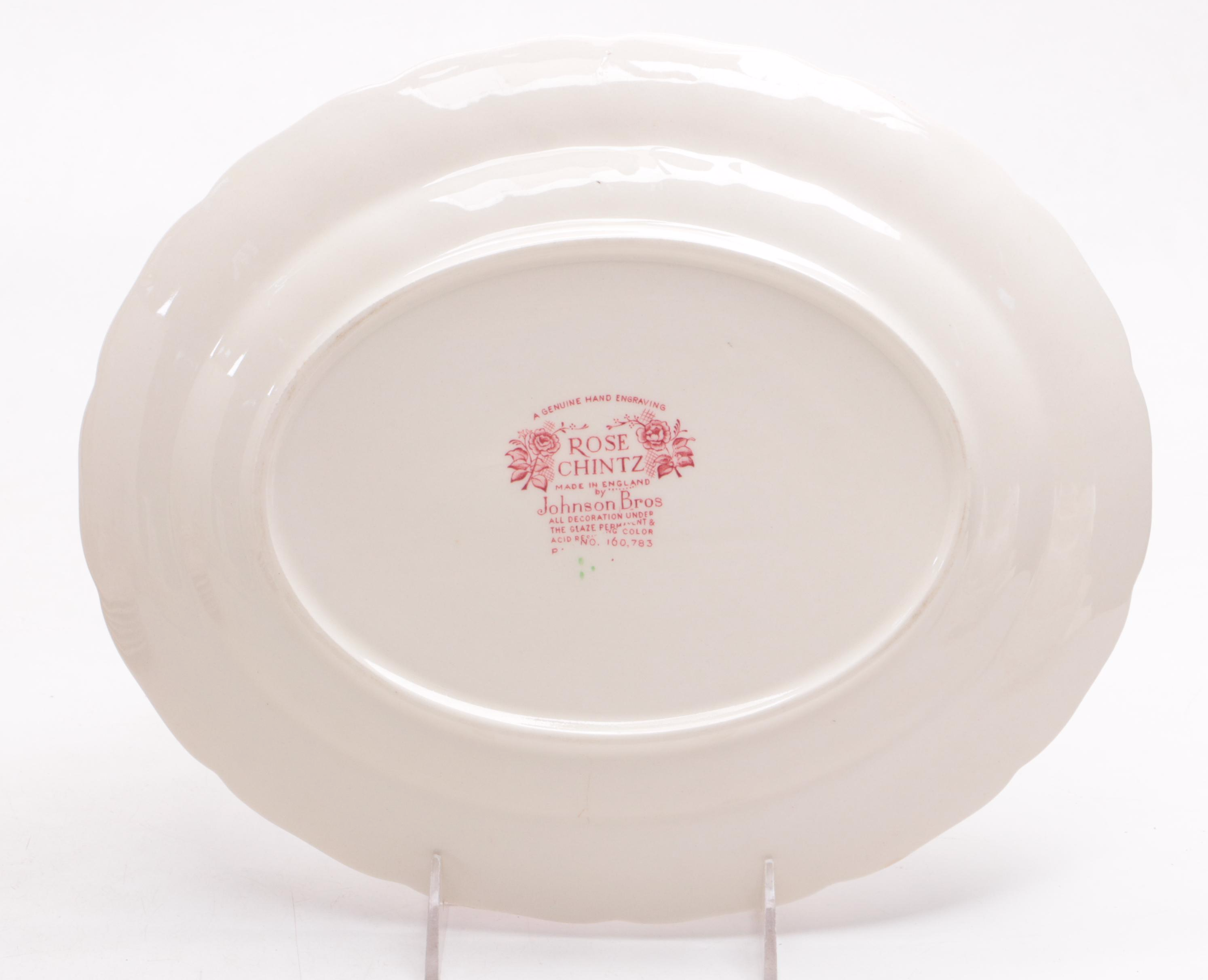 Johnson Bros "Rose Chintz" and Other English Ironstone Dinnerware