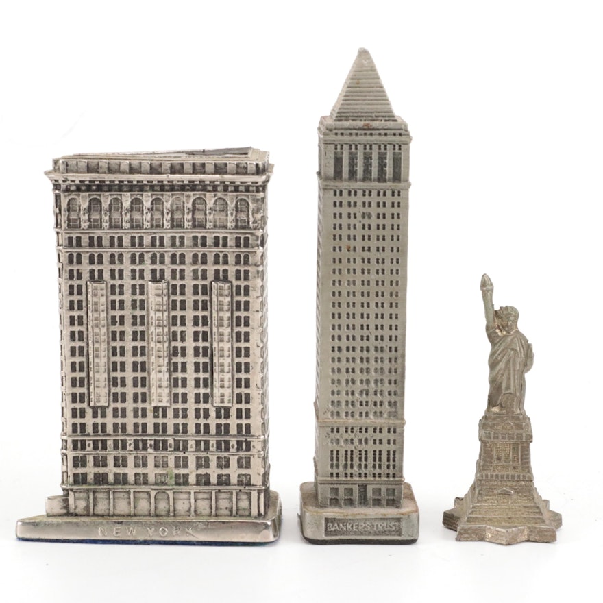 Cast Metal Replicas of The Fuller Building and Other New York City Landmarks
