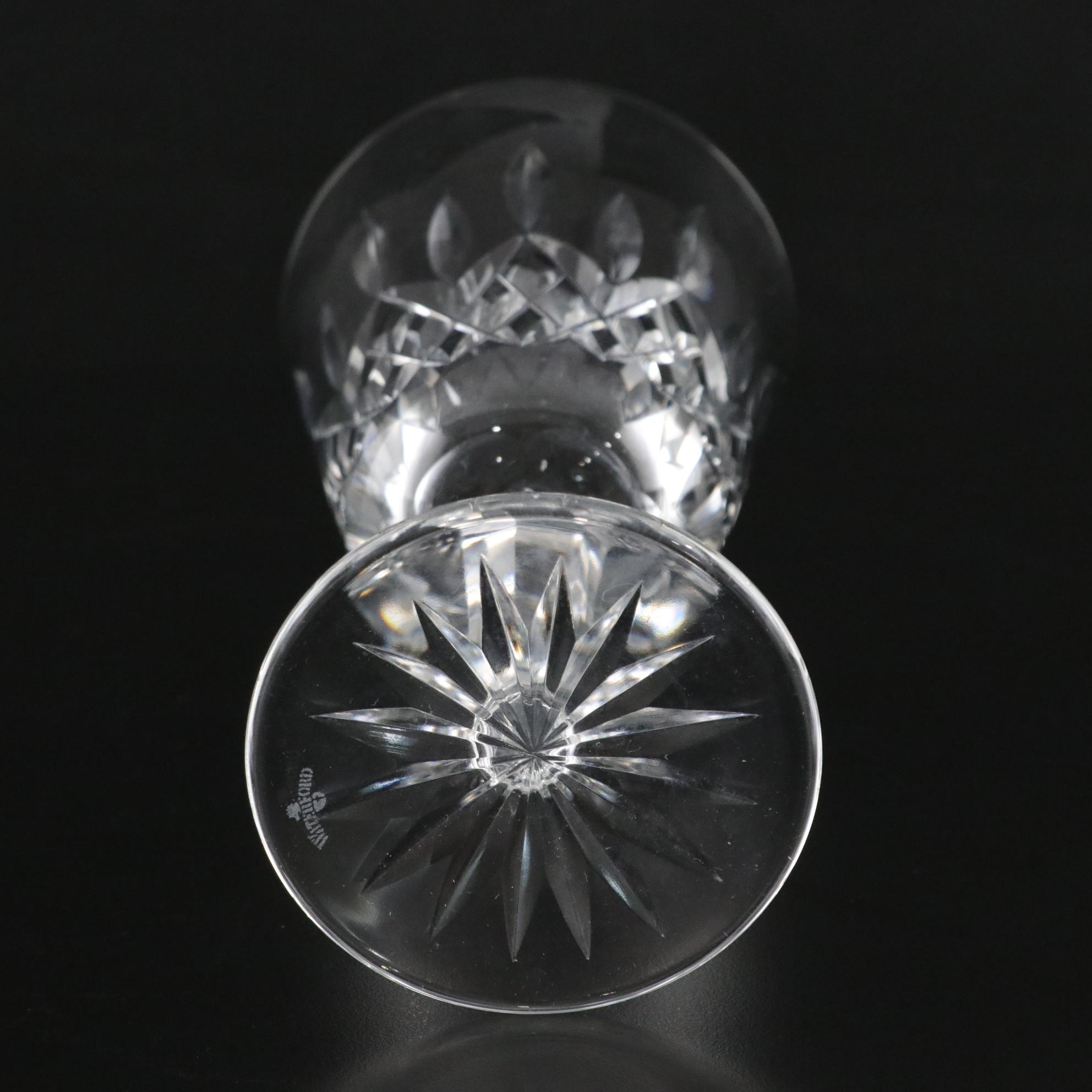 Waterford "Lismore" Crystal Water Goblets, Set of Eight