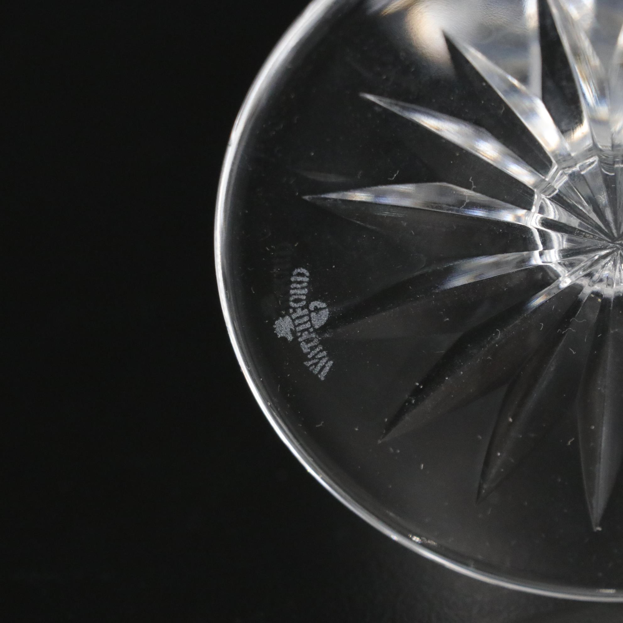 Waterford "Lismore" Crystal Water Goblets, Set of Eight