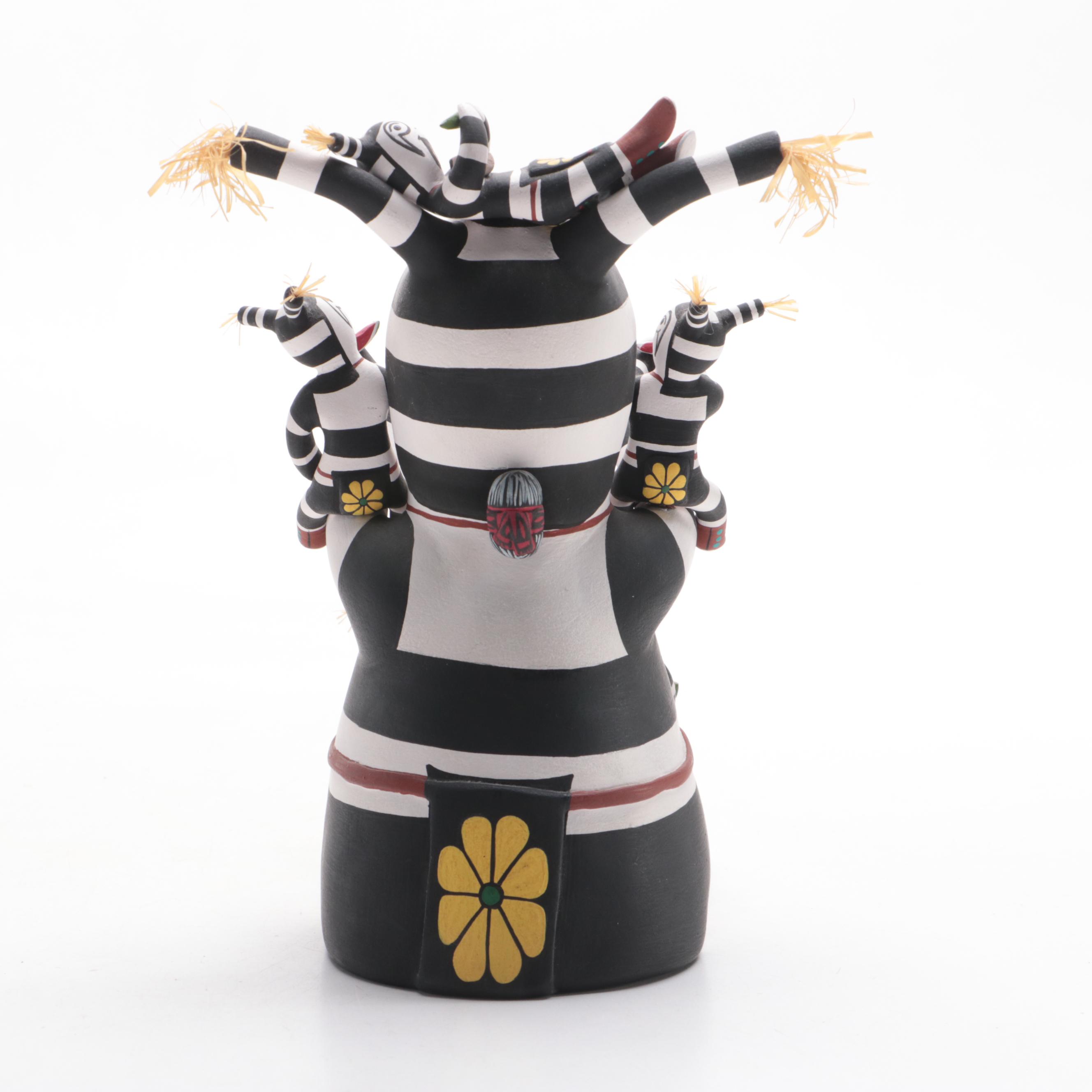 Tony Dallas Hopi Pottery Koshare "Storyteller" Figure