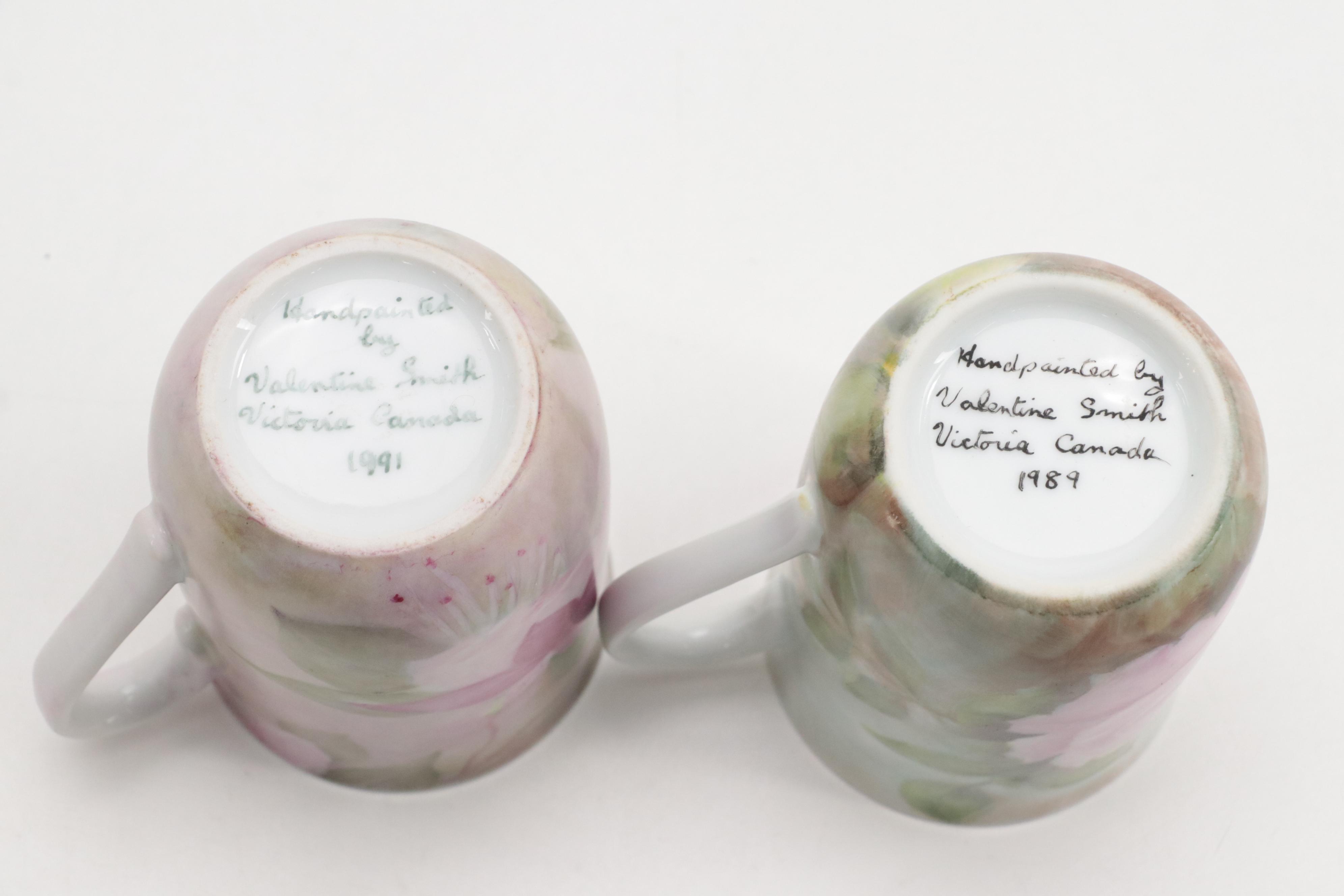 Hand-Painted Porcelain Mugs