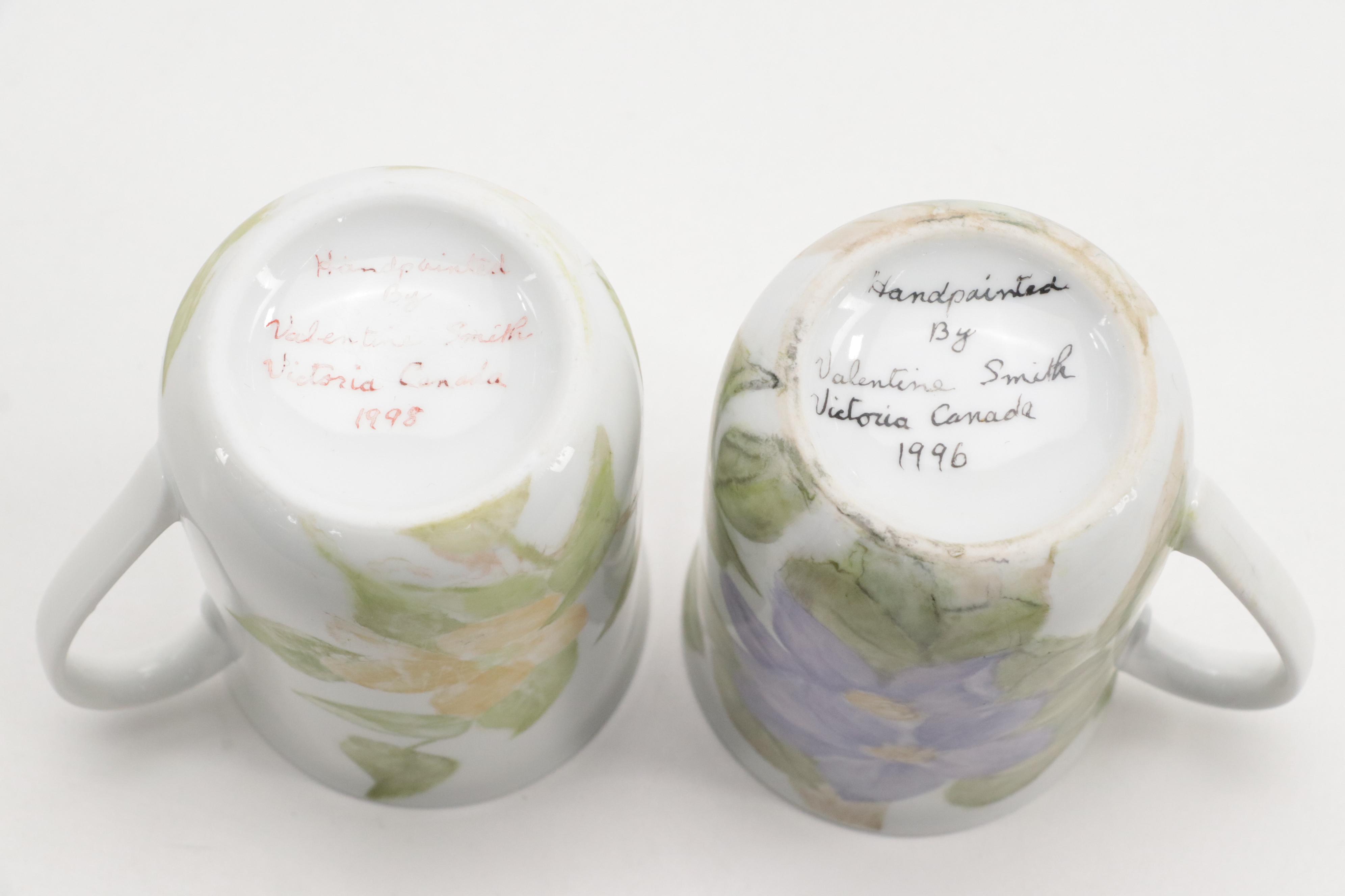 Hand-Painted Porcelain Mugs