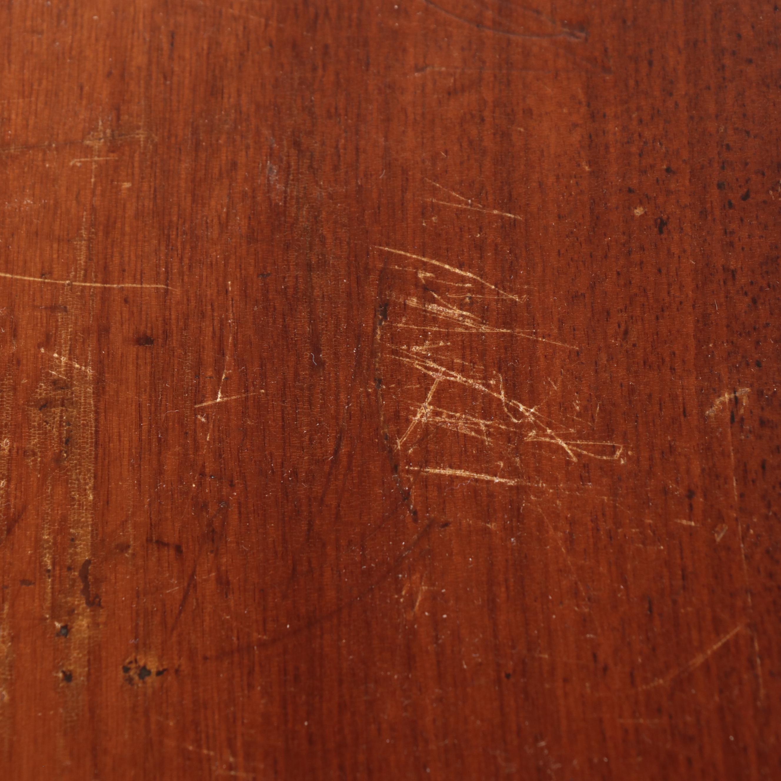 American Primitive Walnut Drop-Leaf Dining Table, 19th Century