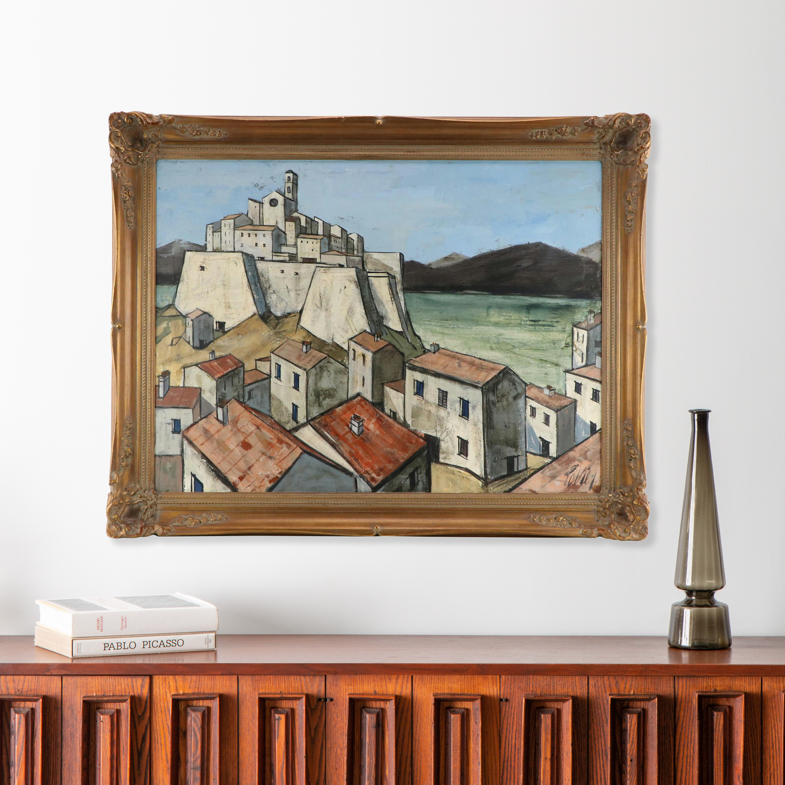 Charles Levier Oil Painting "Ville Fortifiée"