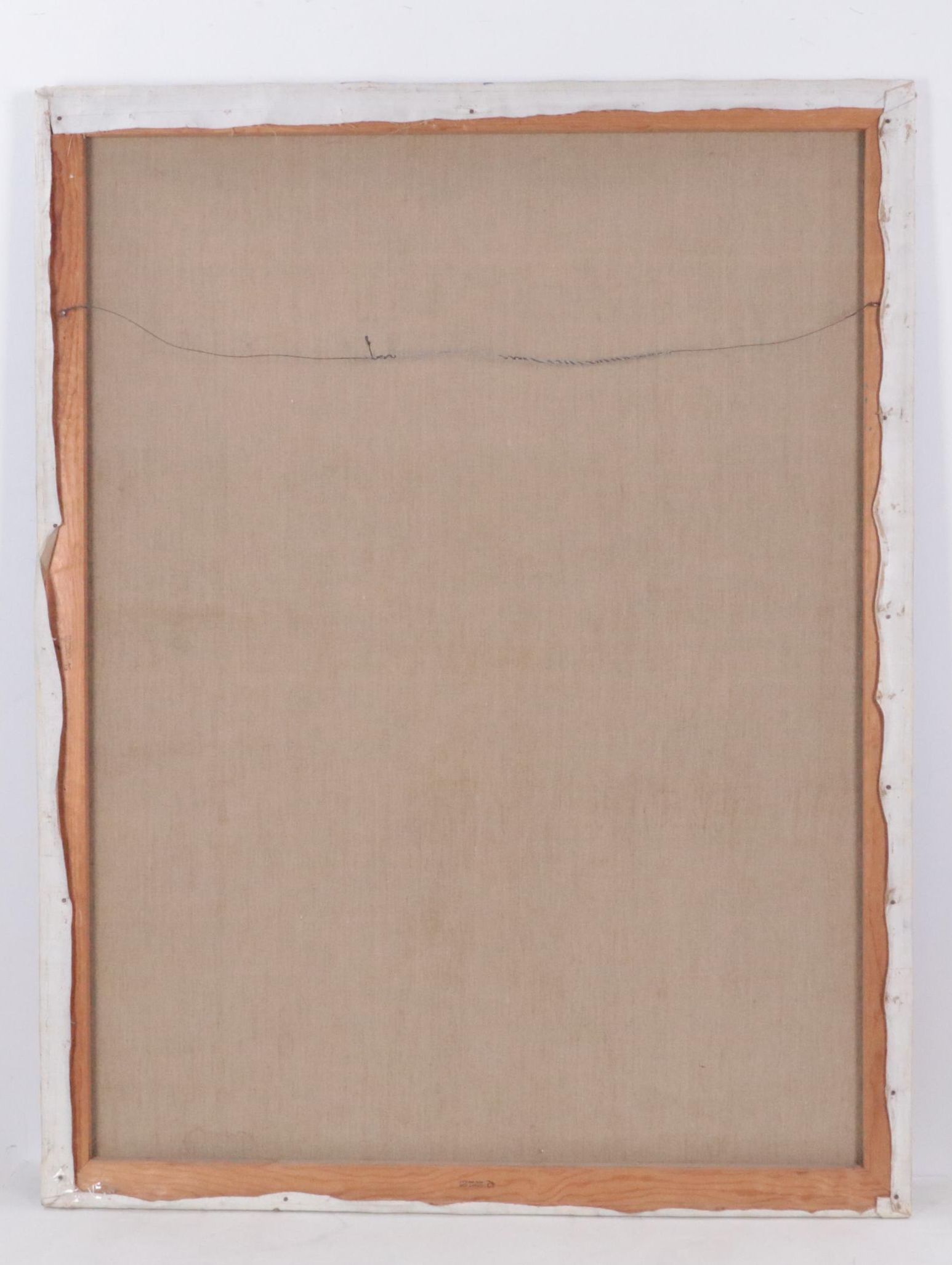 Large-Scale Kenneth Kilstom Modernist Oil Painting Portrait of Three Boys, 1971