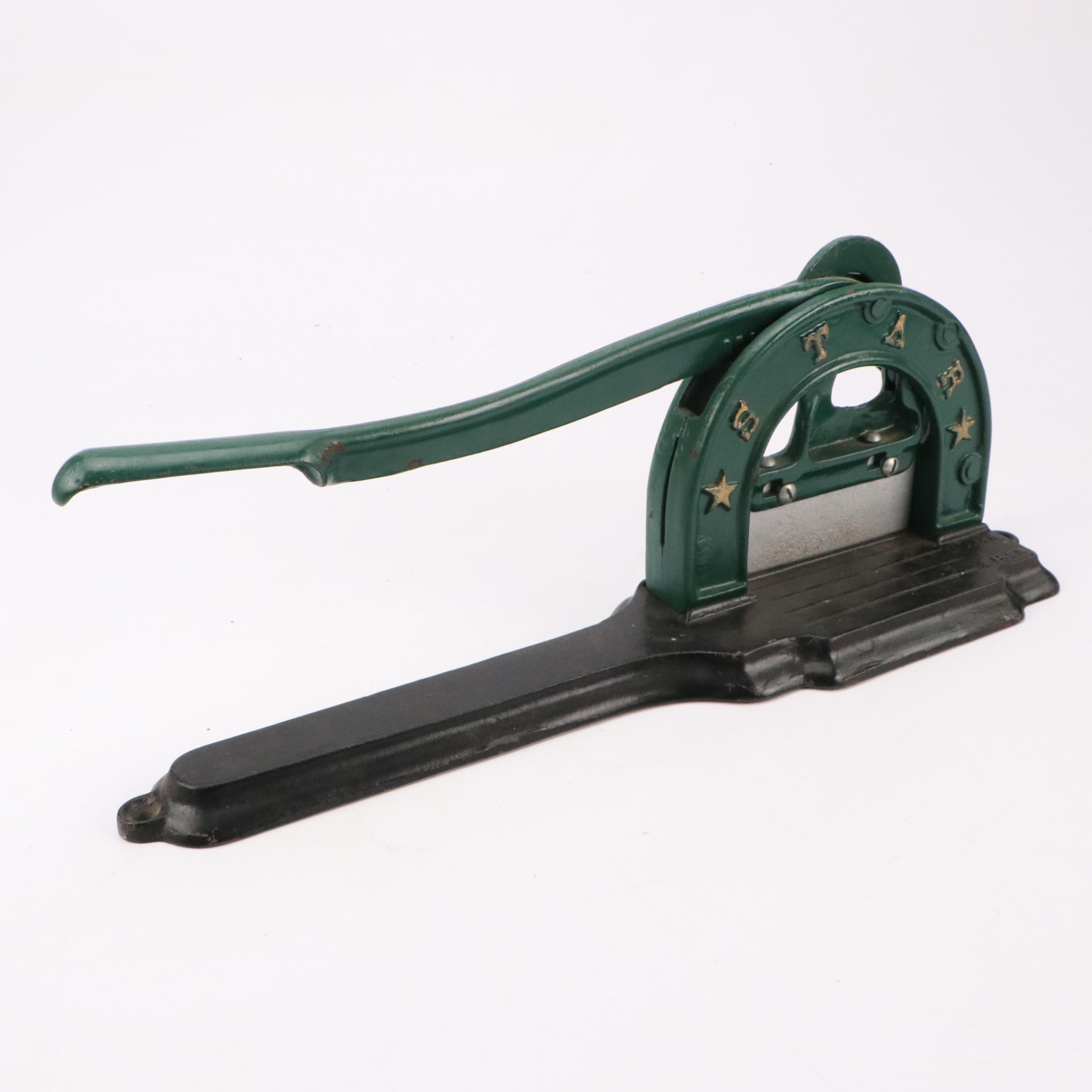 Griswold Mfg. Co. Star Cast Iron Tobacco Plug Cutter, Early 20th Century