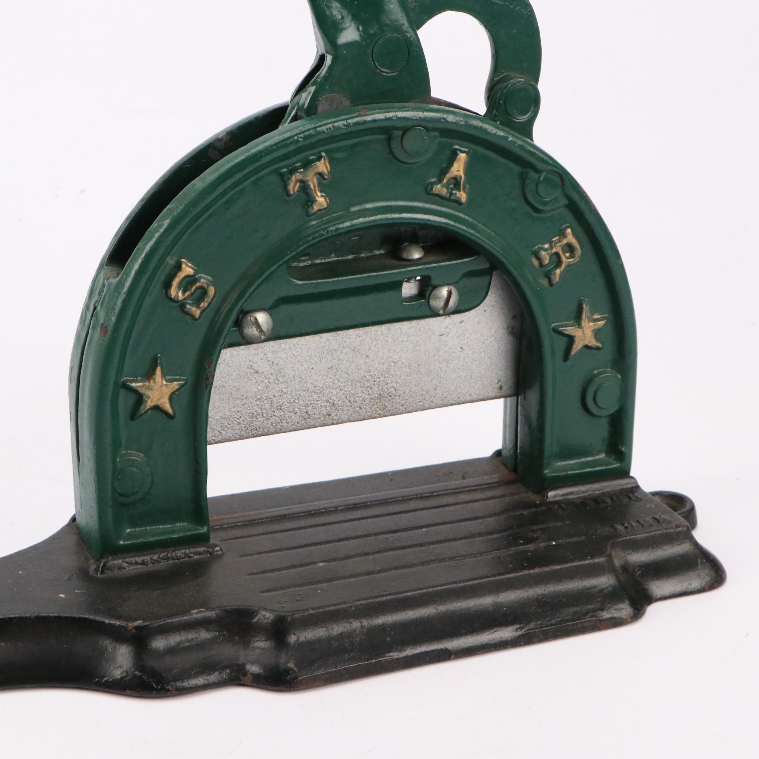 Griswold Mfg. Co. Star Cast Iron Tobacco Plug Cutter, Early 20th Century