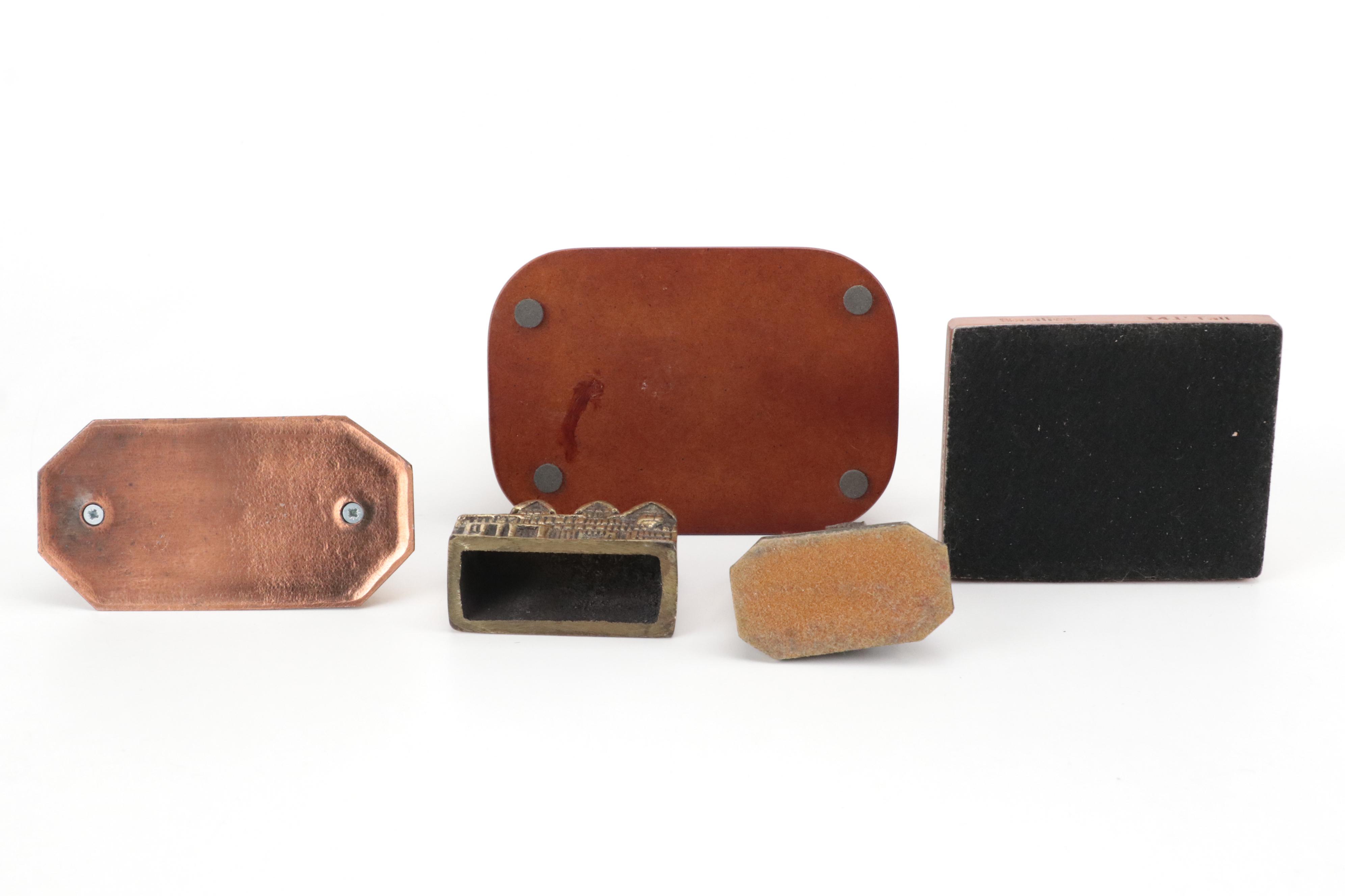 Metal St. Martinus Cathedral with Other Miniature Architectural Souvenirs