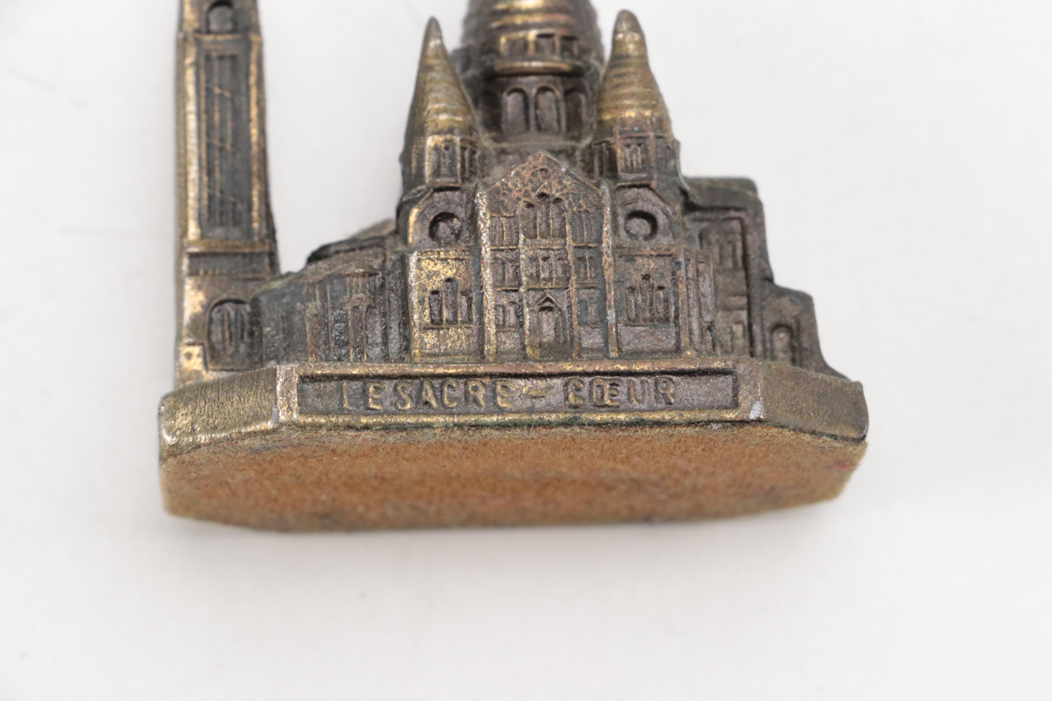 Metal St. Martinus Cathedral with Other Miniature Architectural Souvenirs