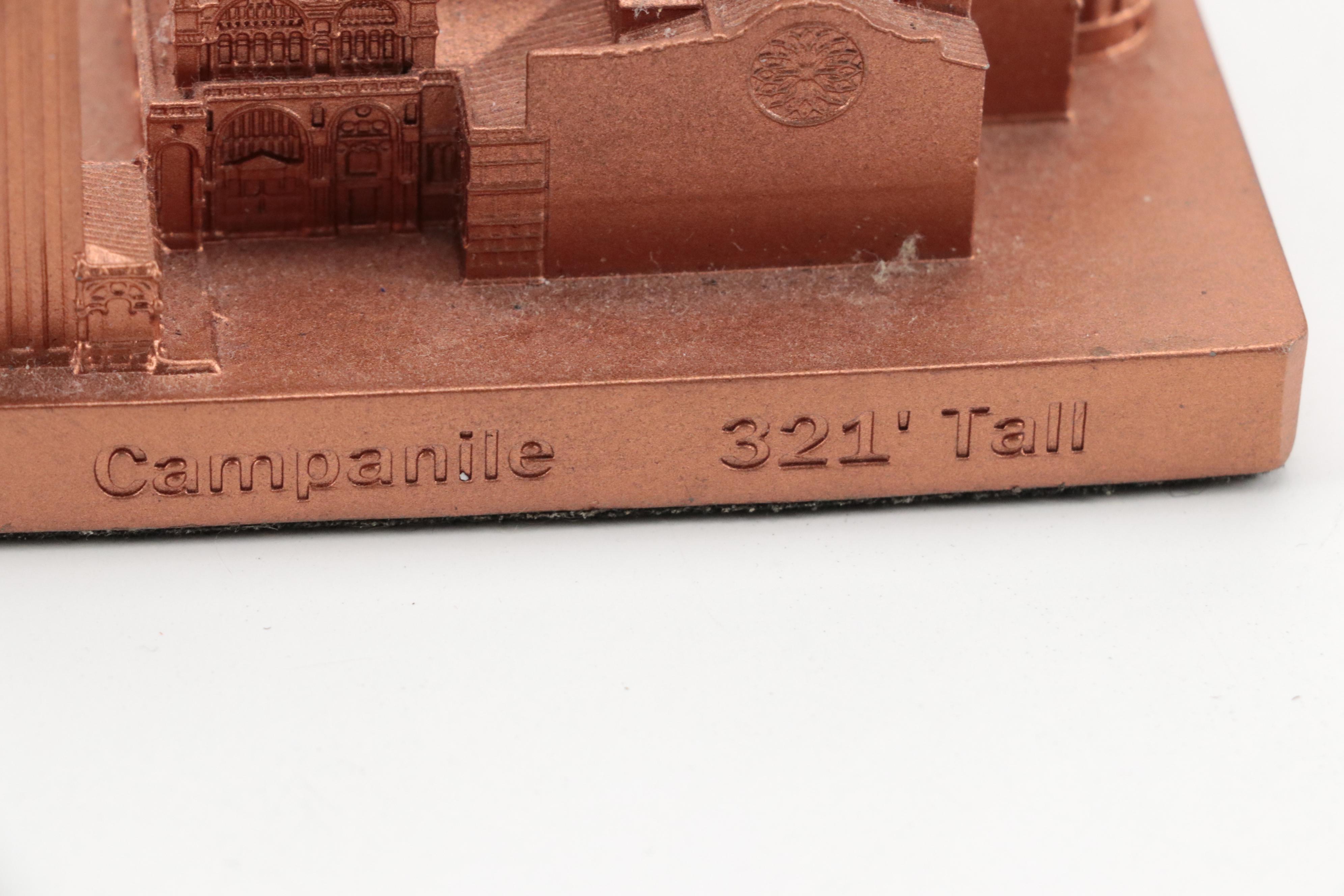 Metal St. Martinus Cathedral with Other Miniature Architectural Souvenirs