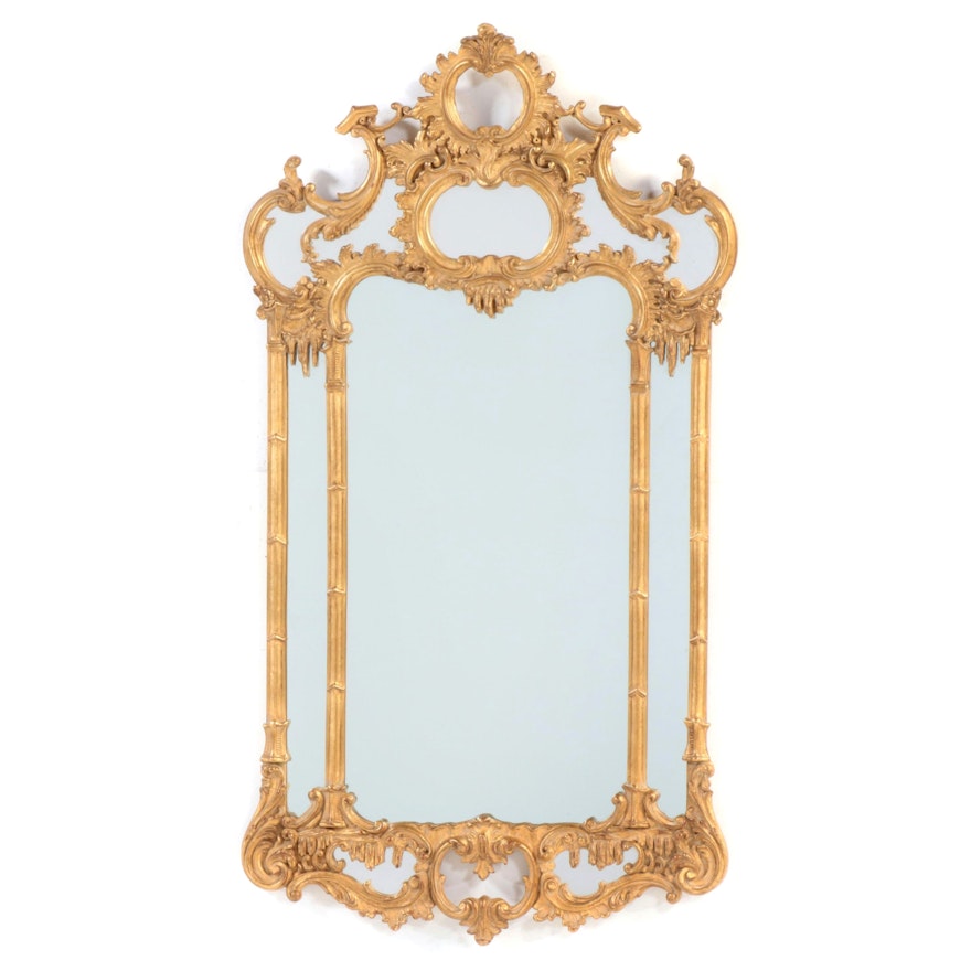 Carvers Guild George III Style Giltwood and Gesso Mirror, Mid to Late 20th C.