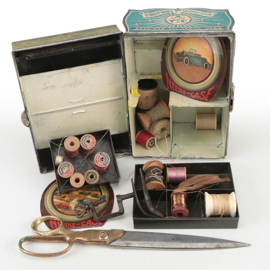 Scissors, Thread, Needles and Other Sewing Notions, Vintage