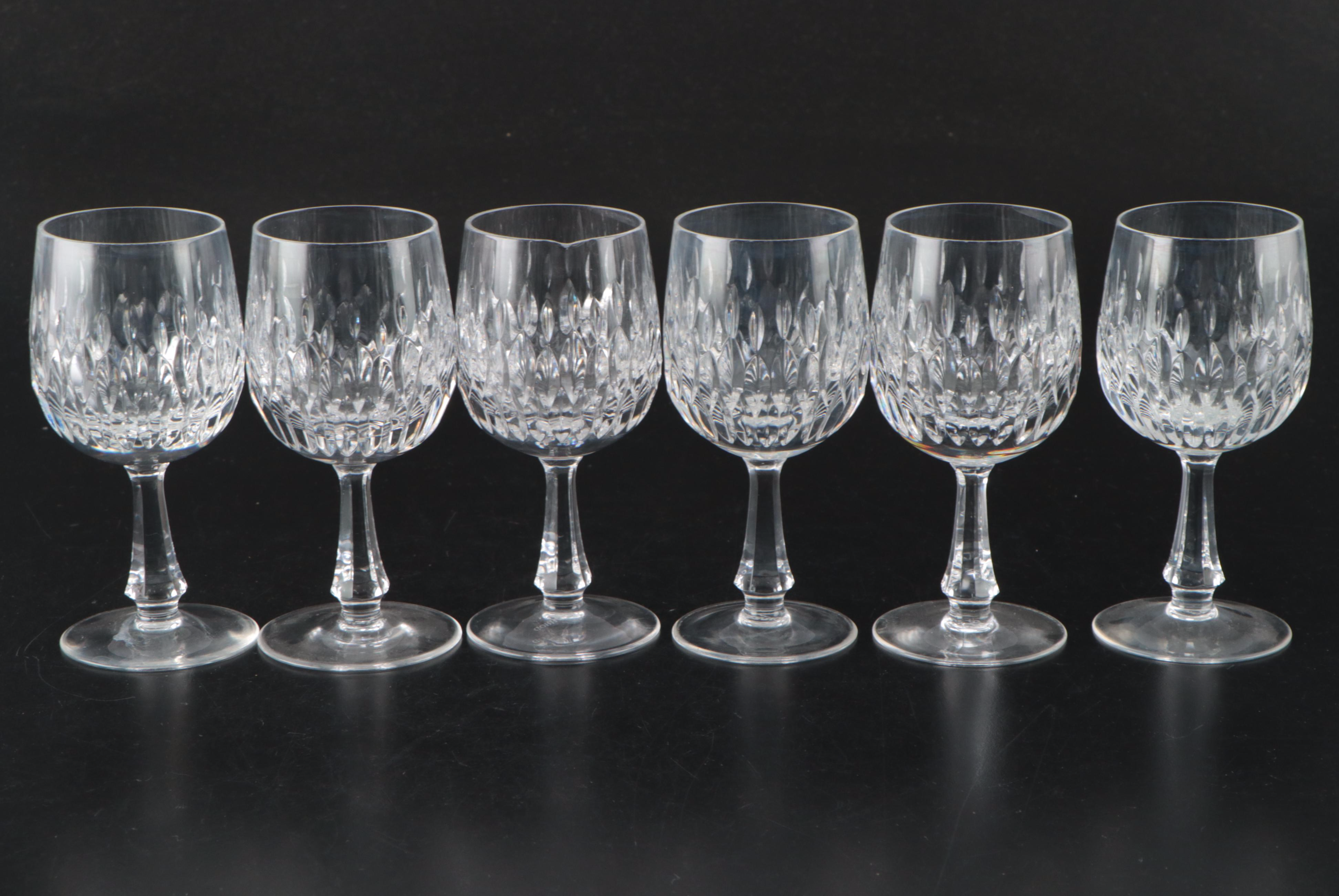 Gorham "Chantilly" Crystal Wine Glasses, 1972-1984