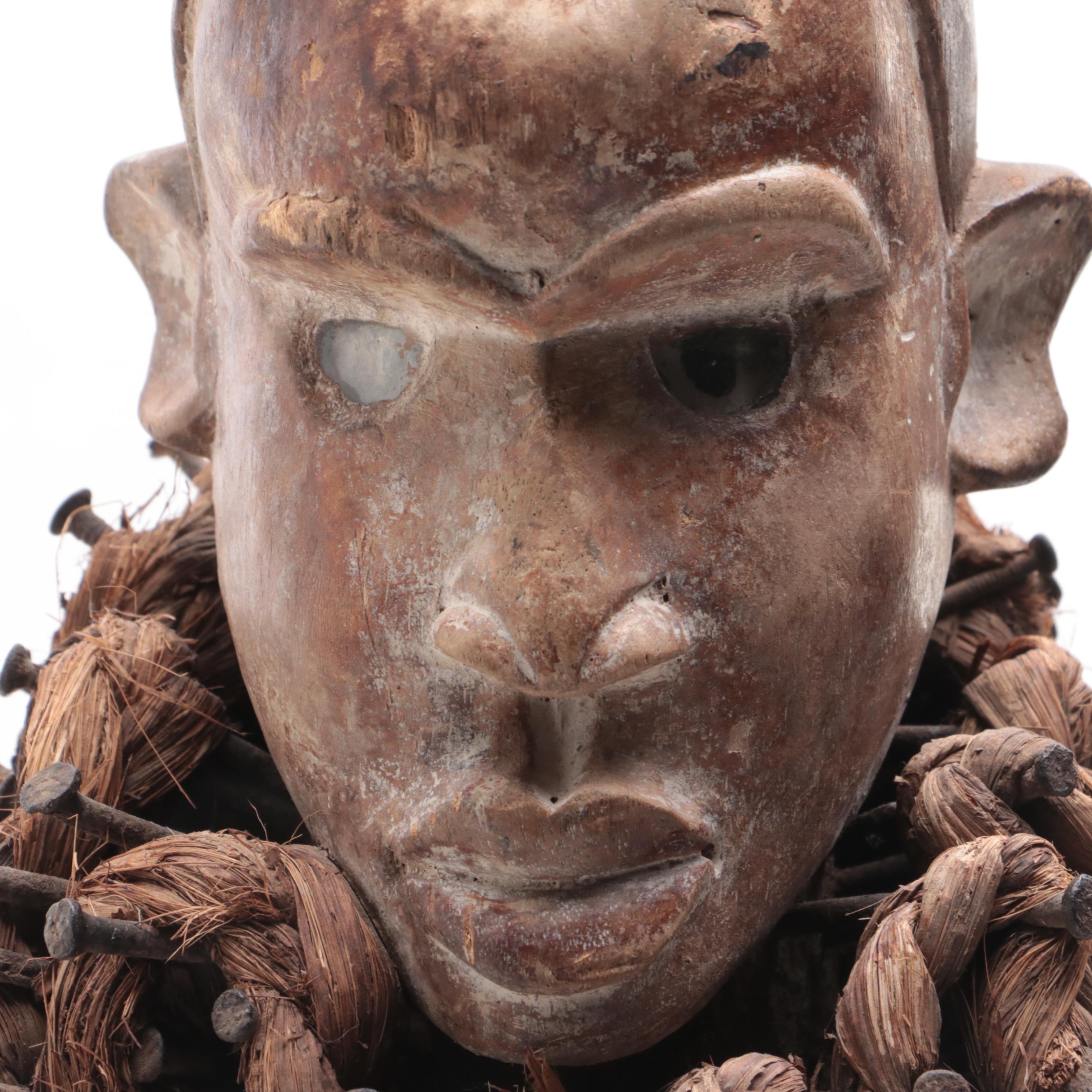 Kongo-Yombe "Nkisi Nkondi" Power Fetish Figure, Central Africa
