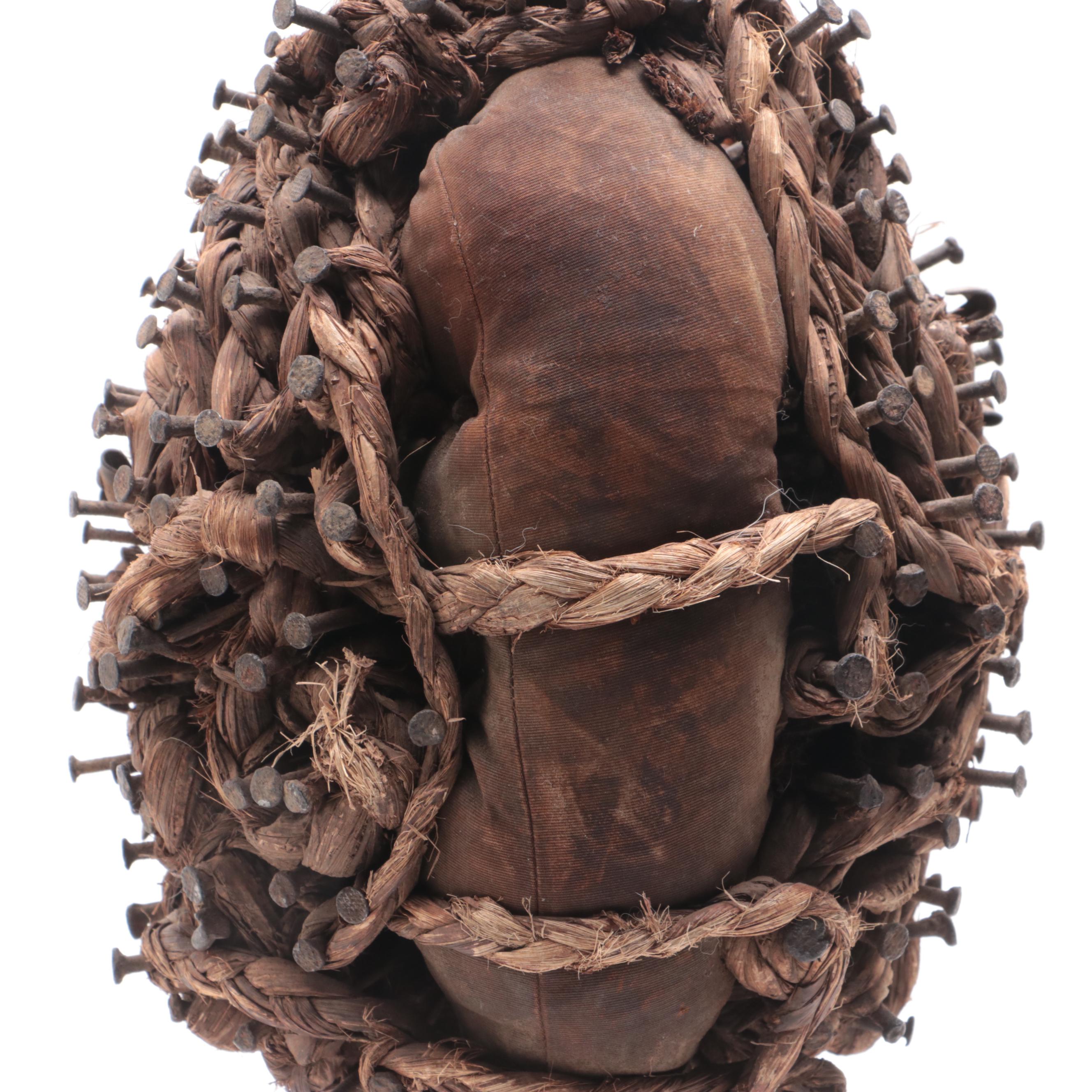 Kongo-Yombe "Nkisi Nkondi" Power Fetish Figure, Central Africa