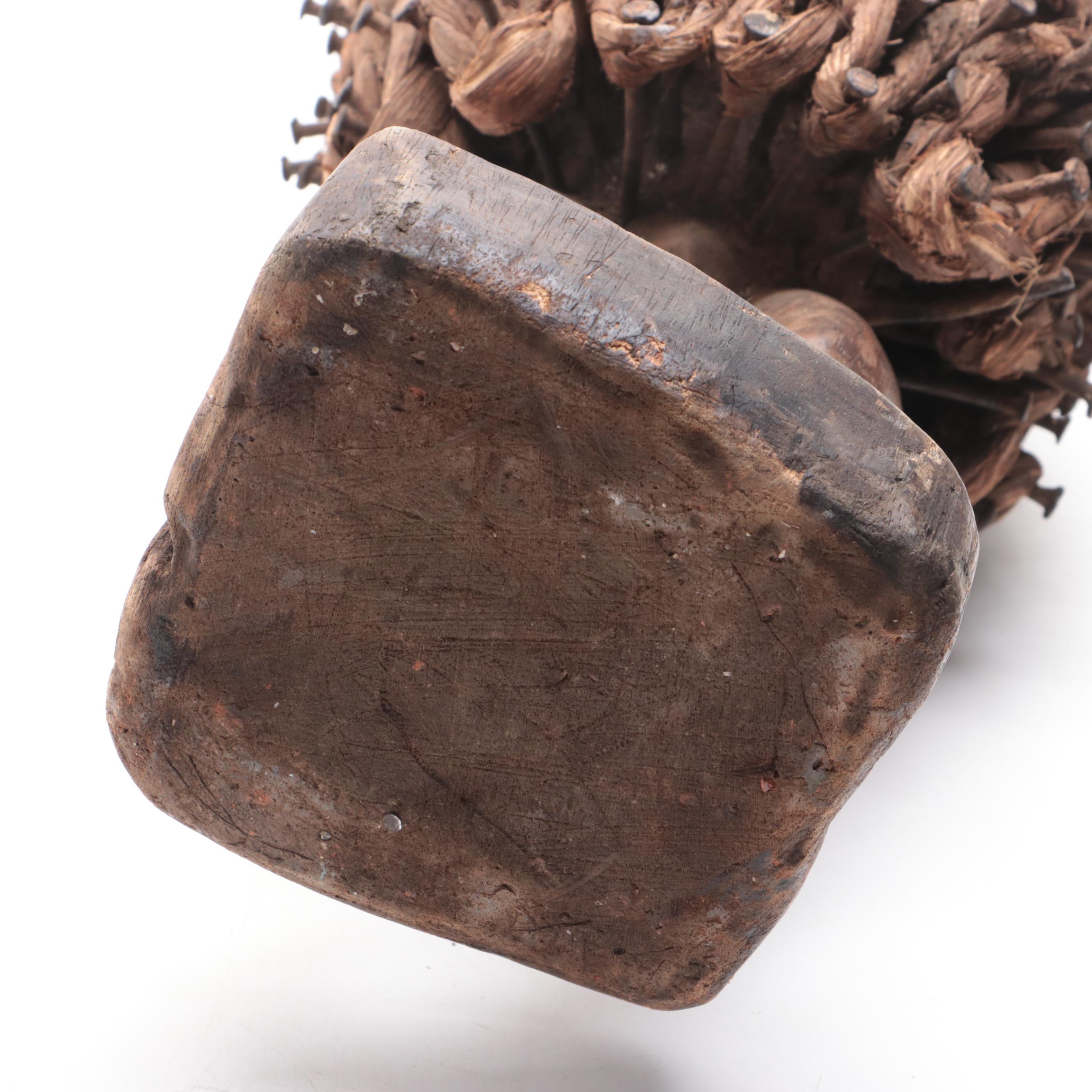 Kongo-Yombe "Nkisi Nkondi" Power Fetish Figure, Central Africa