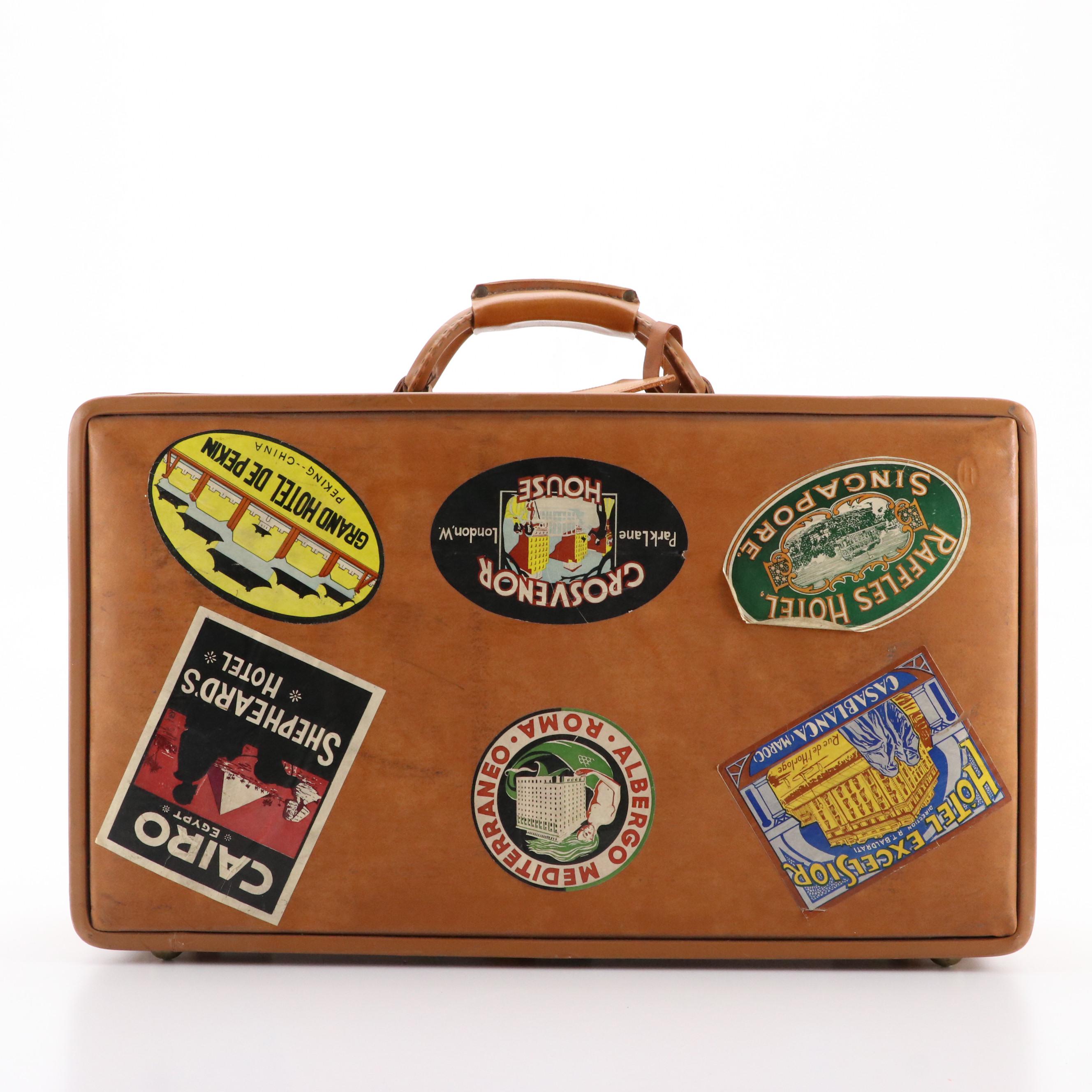 Hartmann Luggage Belted Travel Briefcase in Brown Leather