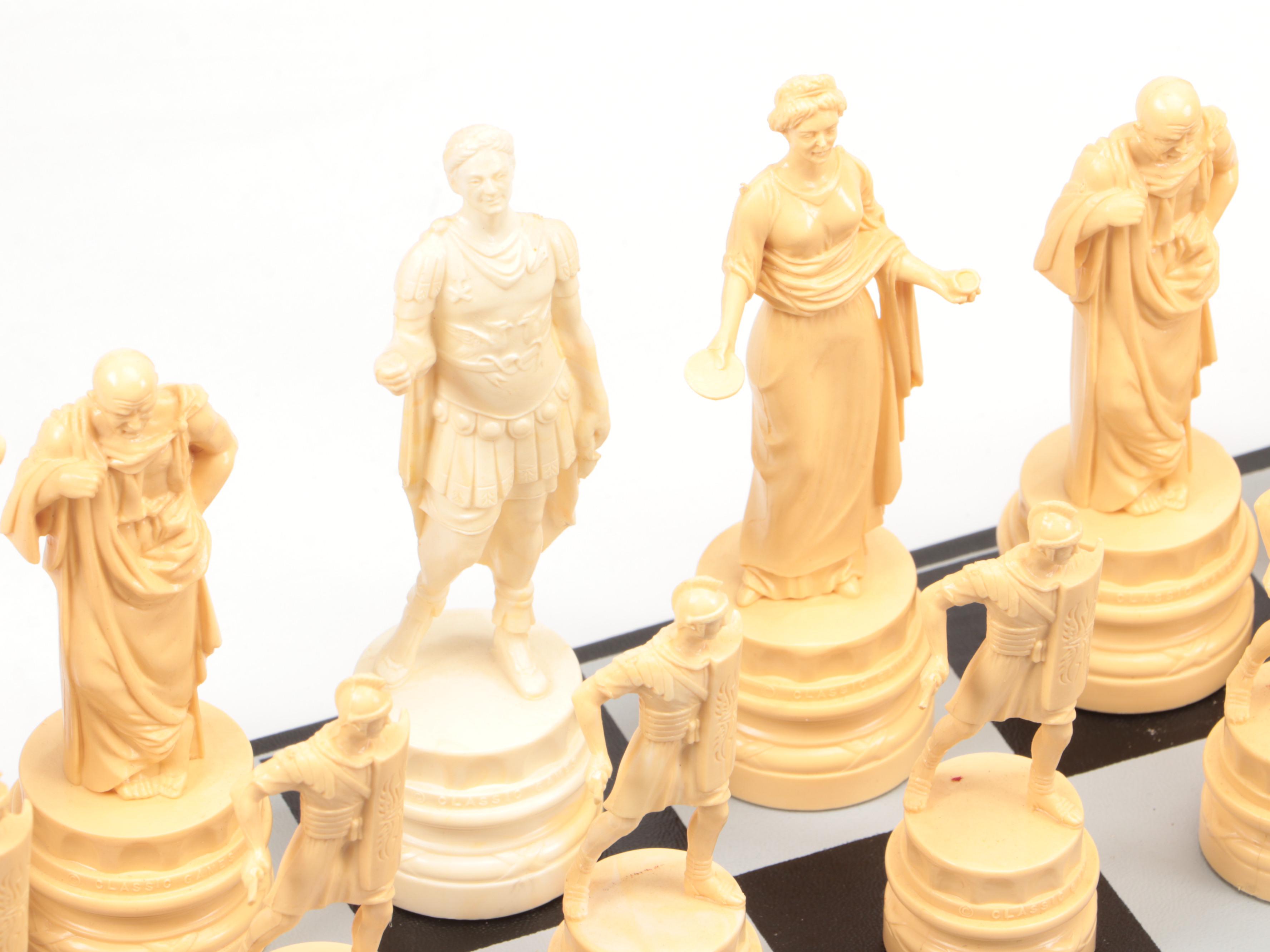 Classic Games Ancient Rome Chess Set, Mid-20th Century