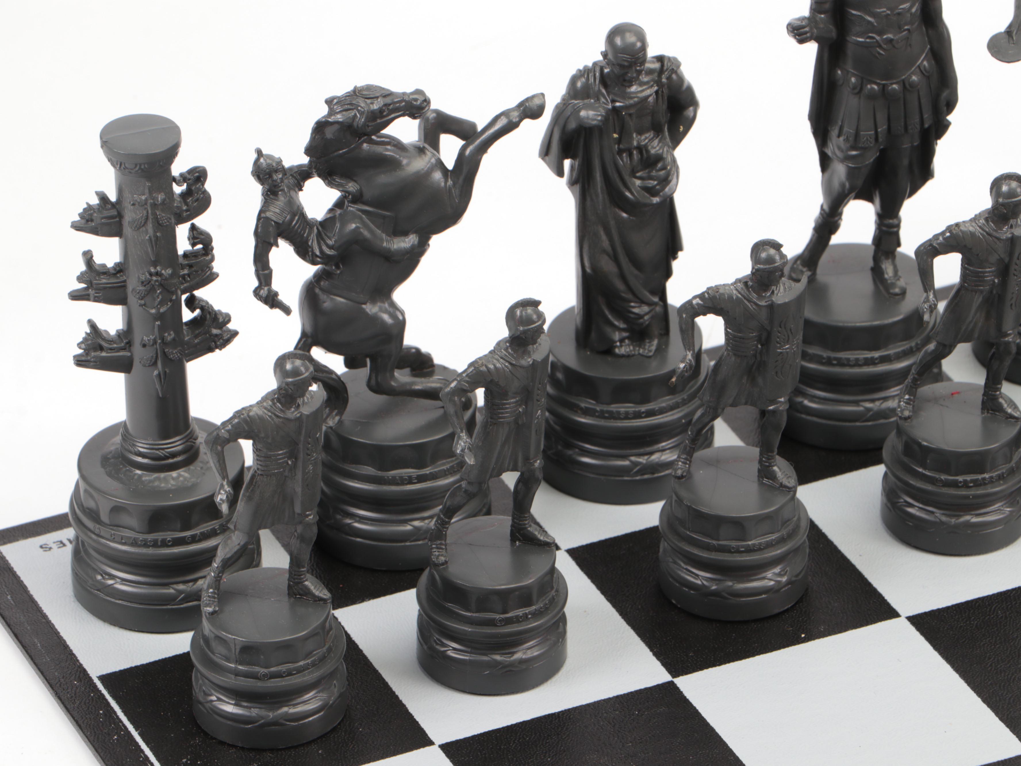 Classic Games Ancient Rome Chess Set, Mid-20th Century
