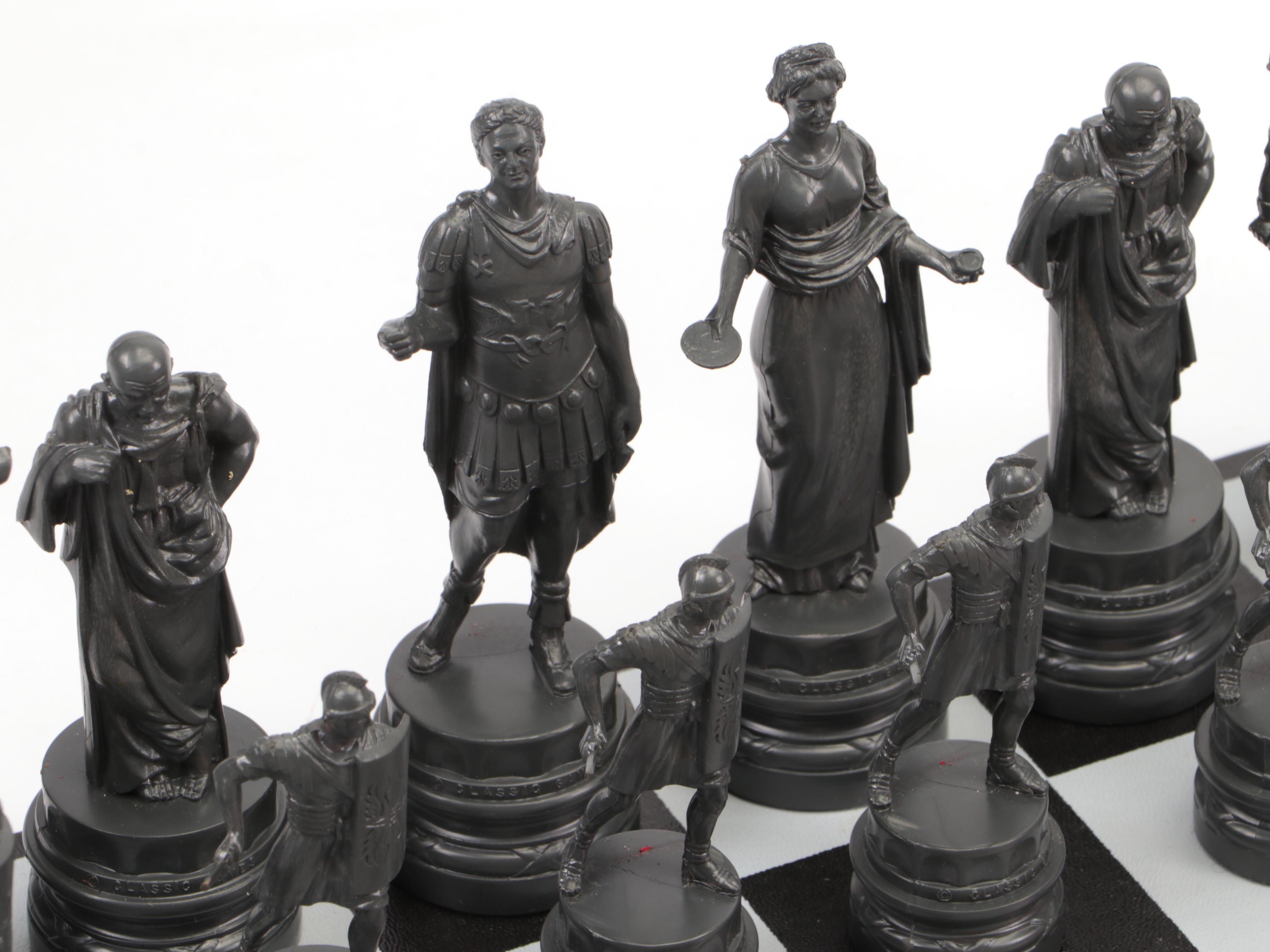 Classic Games Ancient Rome Chess Set, Mid-20th Century