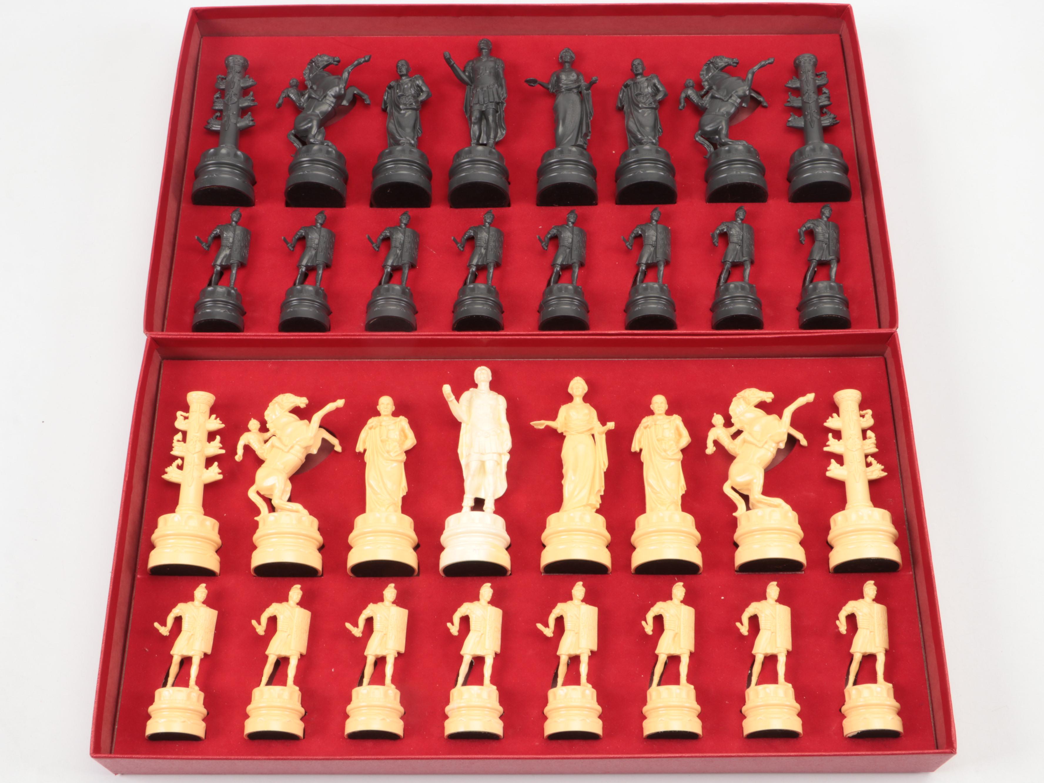 Classic Games Ancient Rome Chess Set, Mid-20th Century