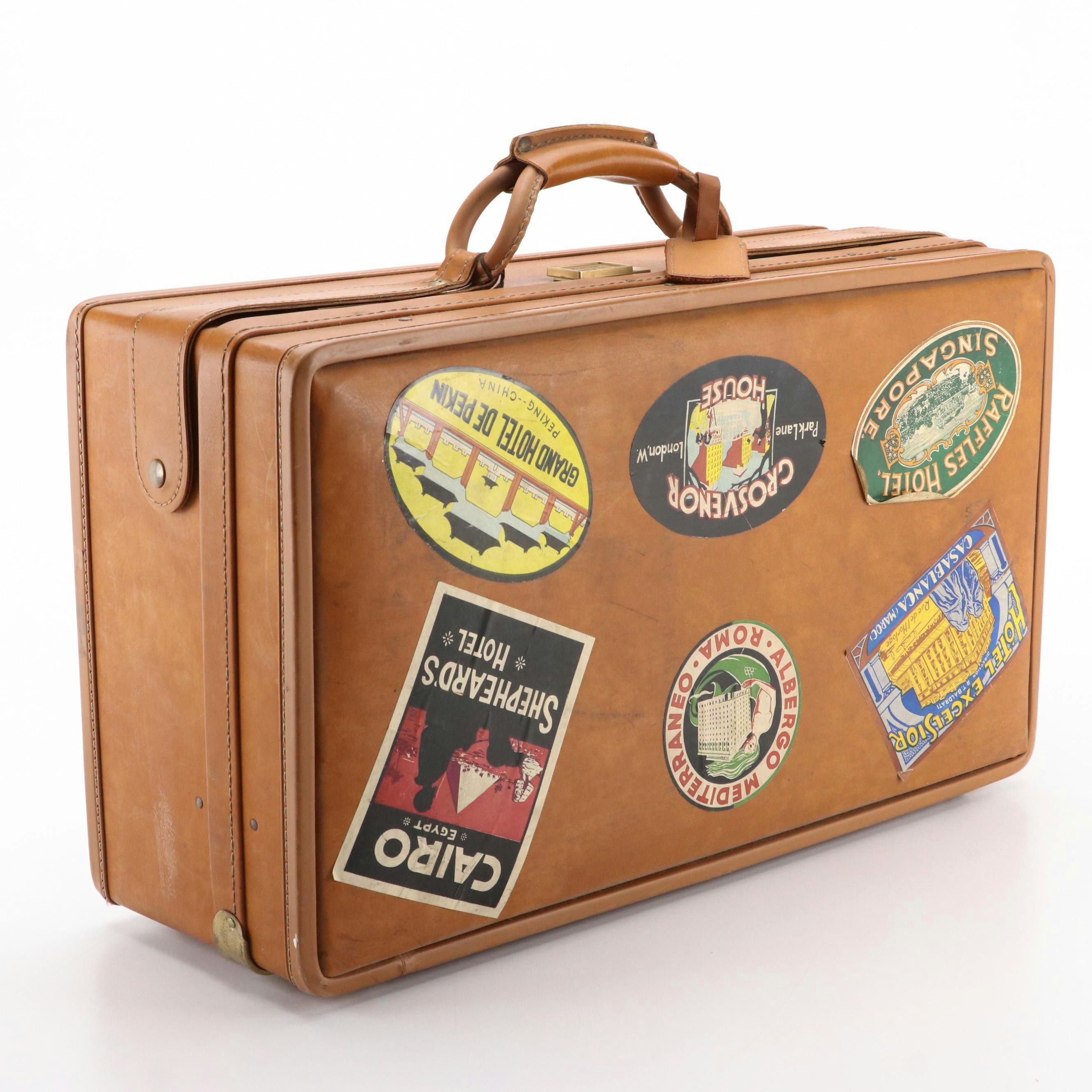 Hartmann Luggage Belted Travel Briefcase in Brown Leather