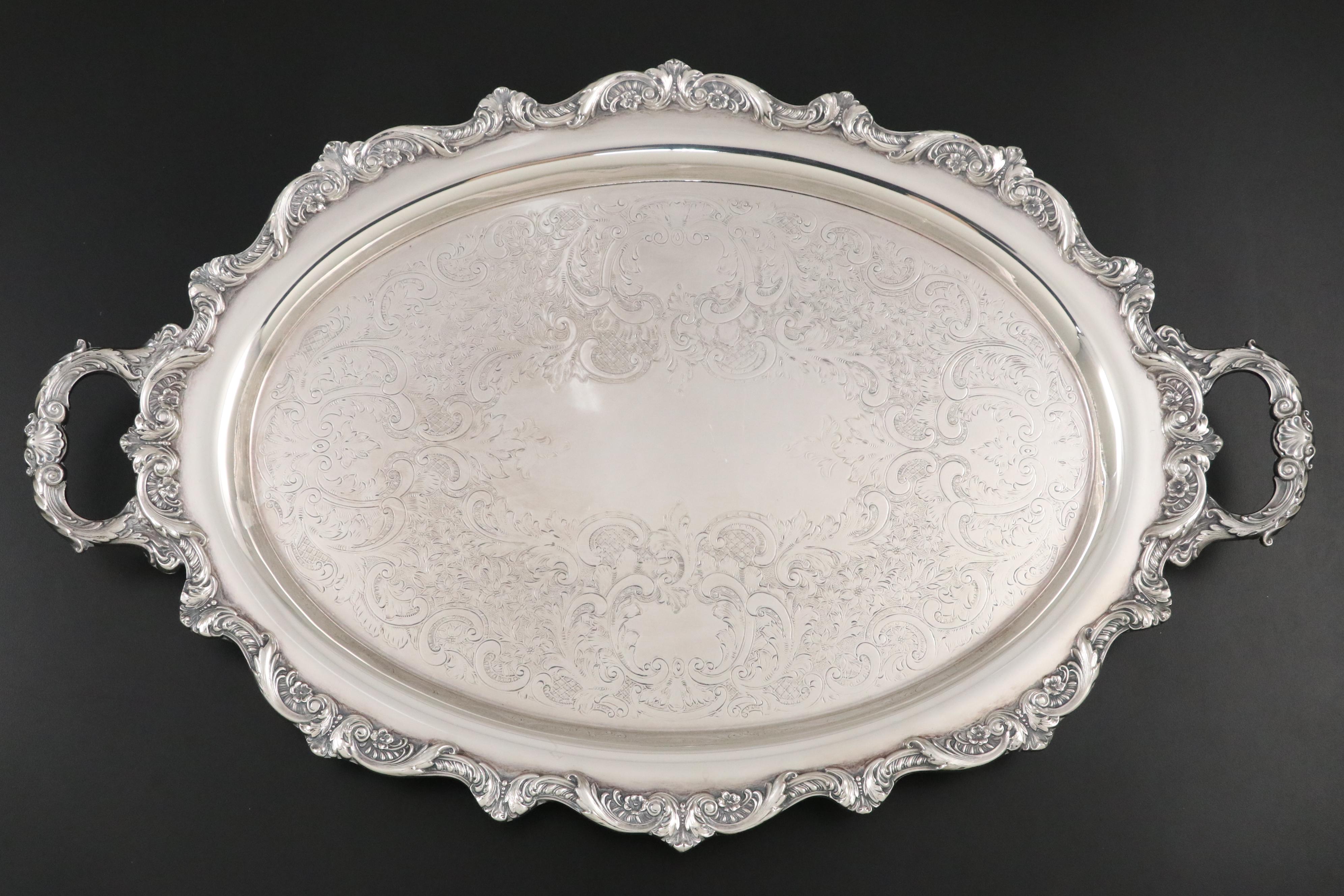 Towle Silver Plate "El Grandee" Tea Set and Other Tableware