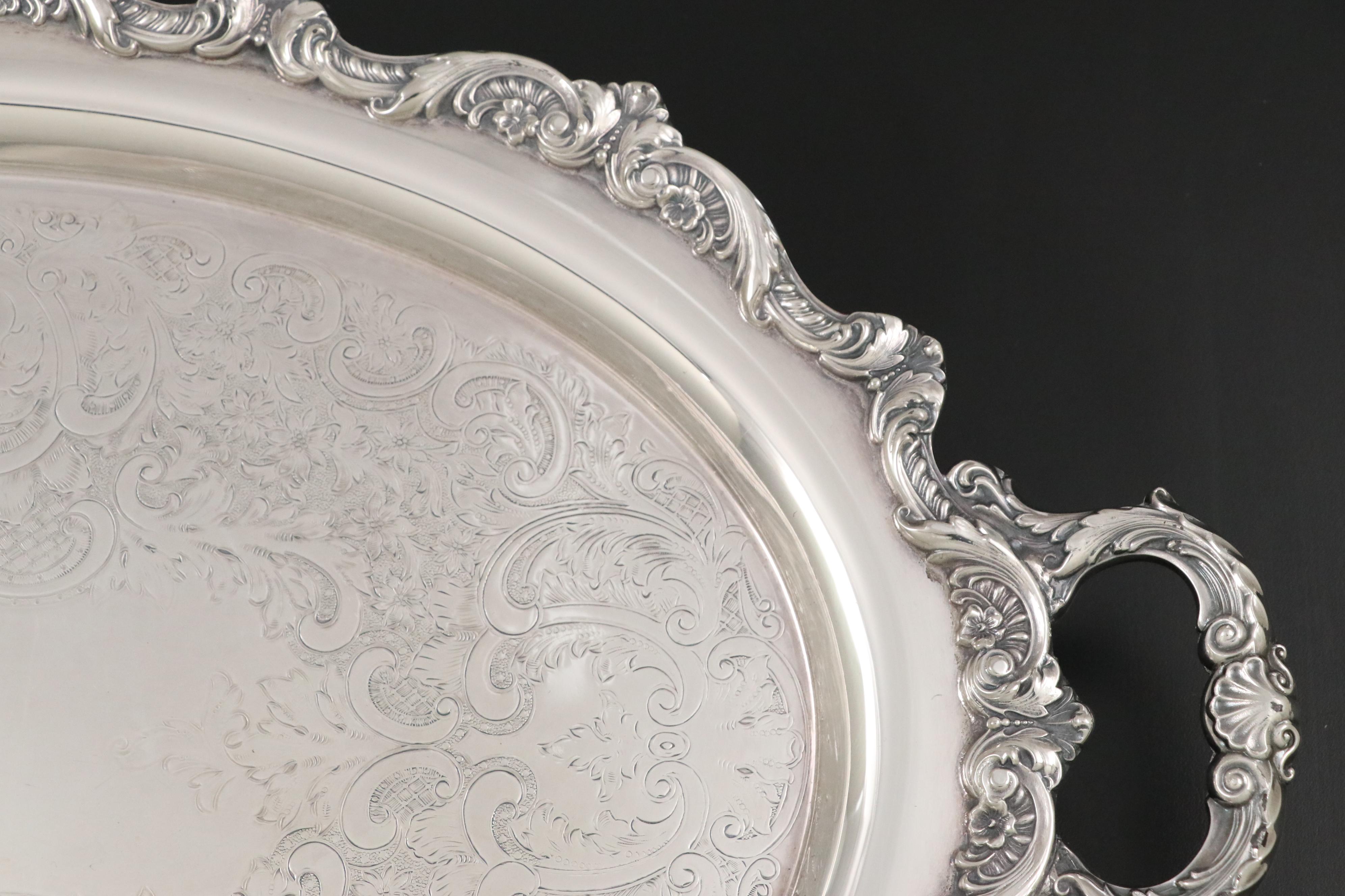 Towle Silver Plate "El Grandee" Tea Set and Other Tableware