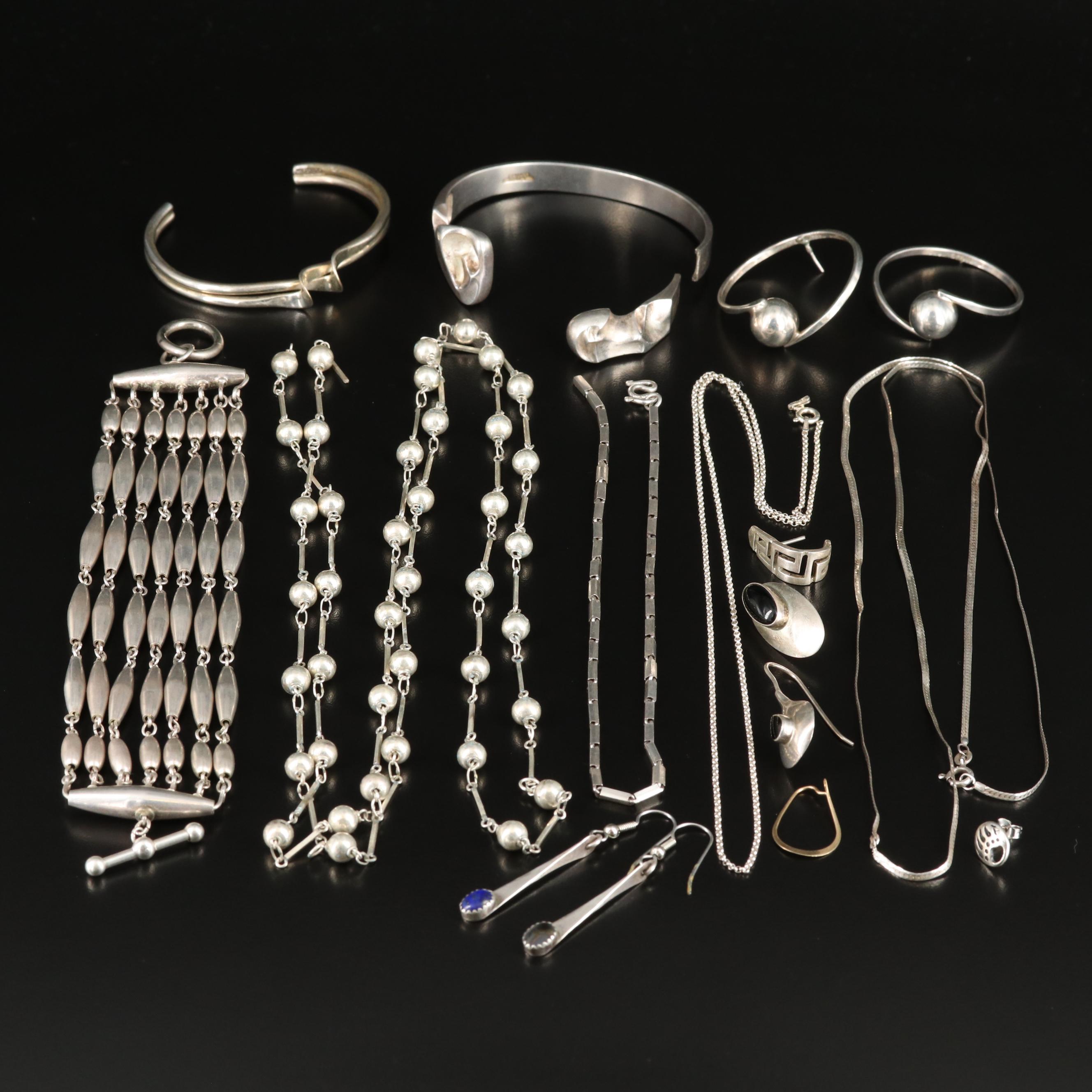 Scrap and Repair Lot Including Sterling, 14K and Scandinavian Lapponia