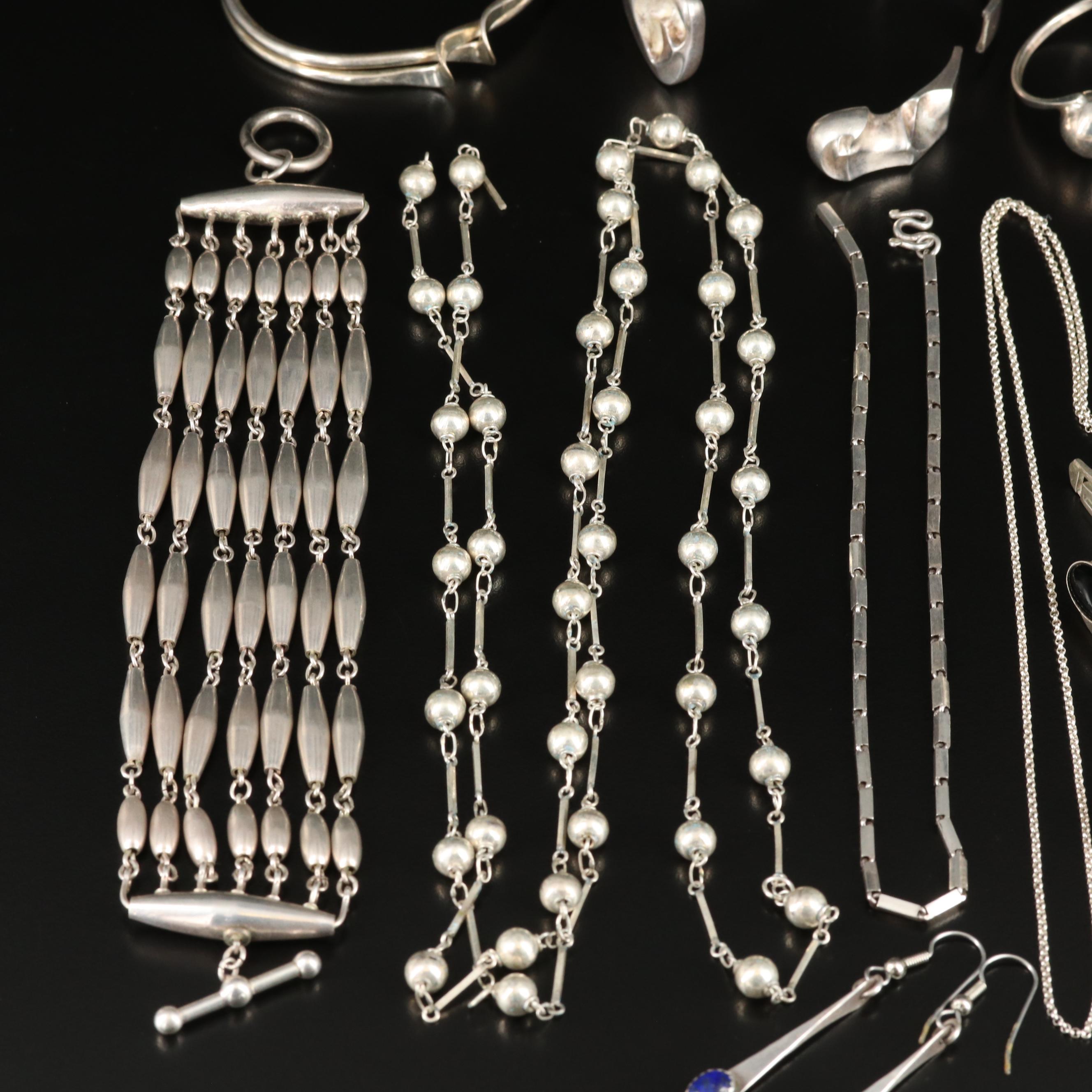 Scrap and Repair Lot Including Sterling, 14K and Scandinavian Lapponia