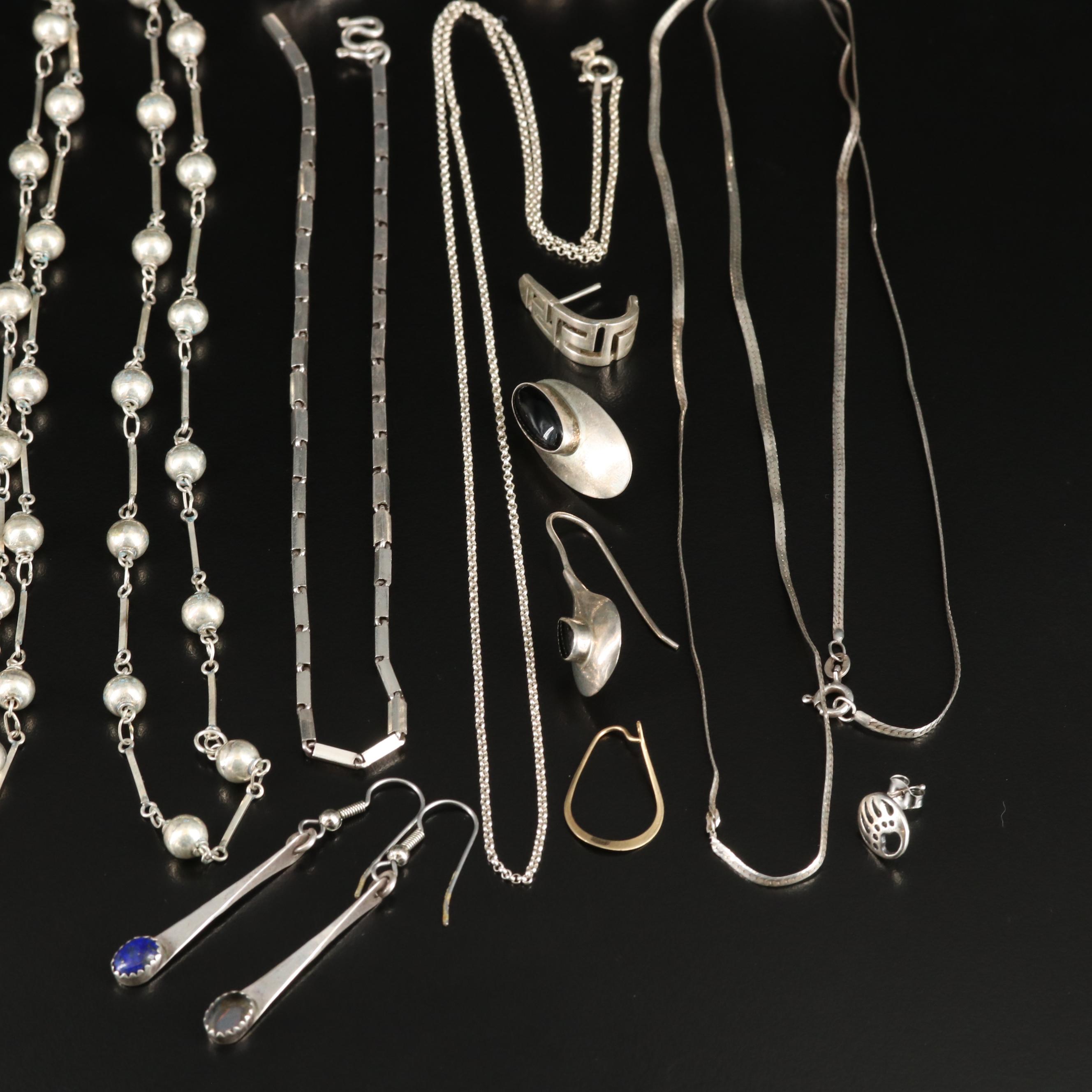 Scrap and Repair Lot Including Sterling, 14K and Scandinavian Lapponia