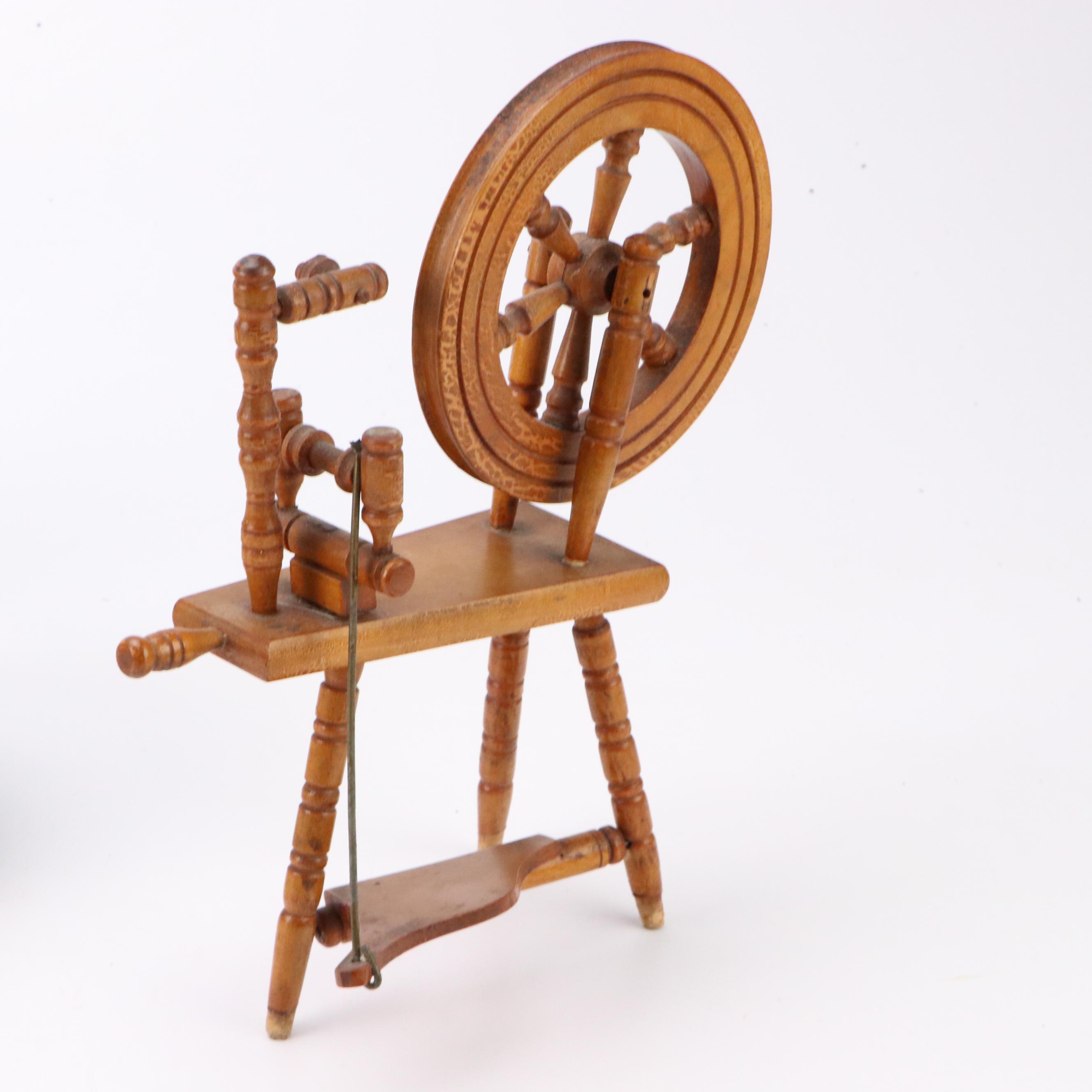 Rotary Phone with Kitchenware and Miniature Doll House Furniture