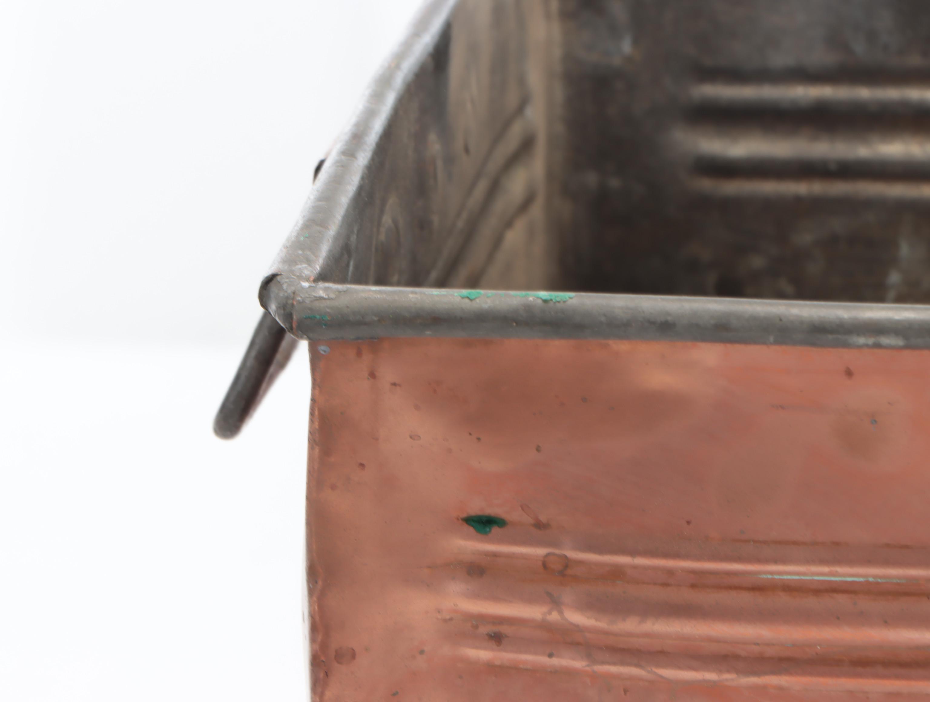 Tin Lined Copper Food Storage Chest, Antique EBTH