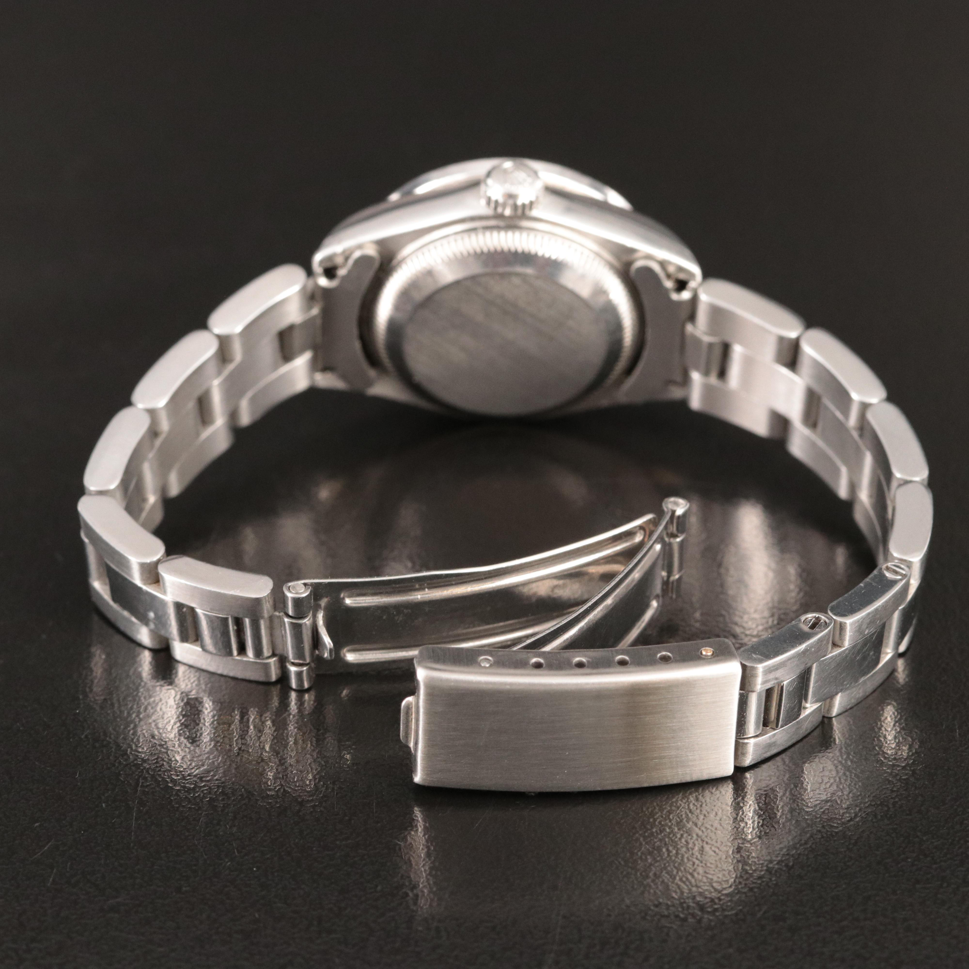 2001 Rolex Datejust 1.12 CTW Custom Diamond 36mm Steel Watch