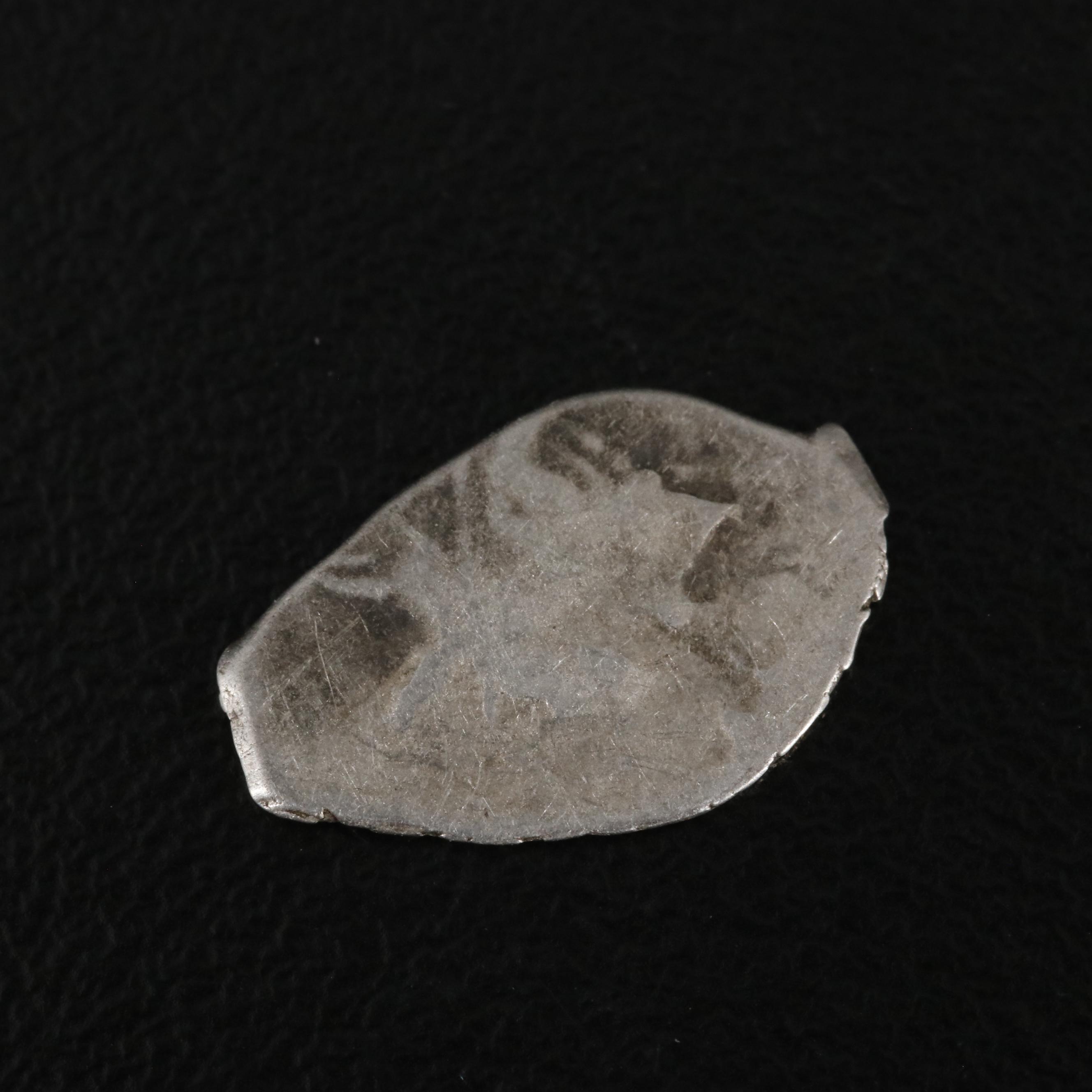 Ten Silver Russian Wire Money Coins, 1500s to 1700s