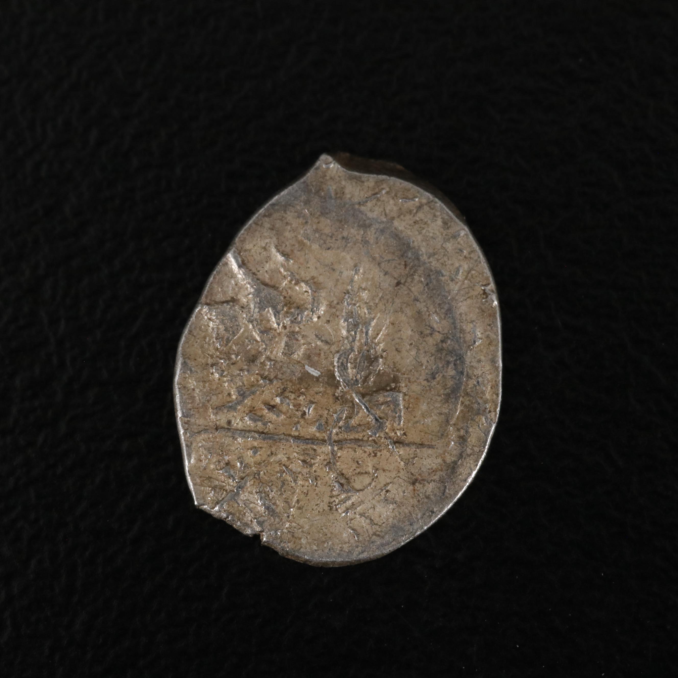 Ten Silver Russian Wire Money Coins, 1500s to 1700s