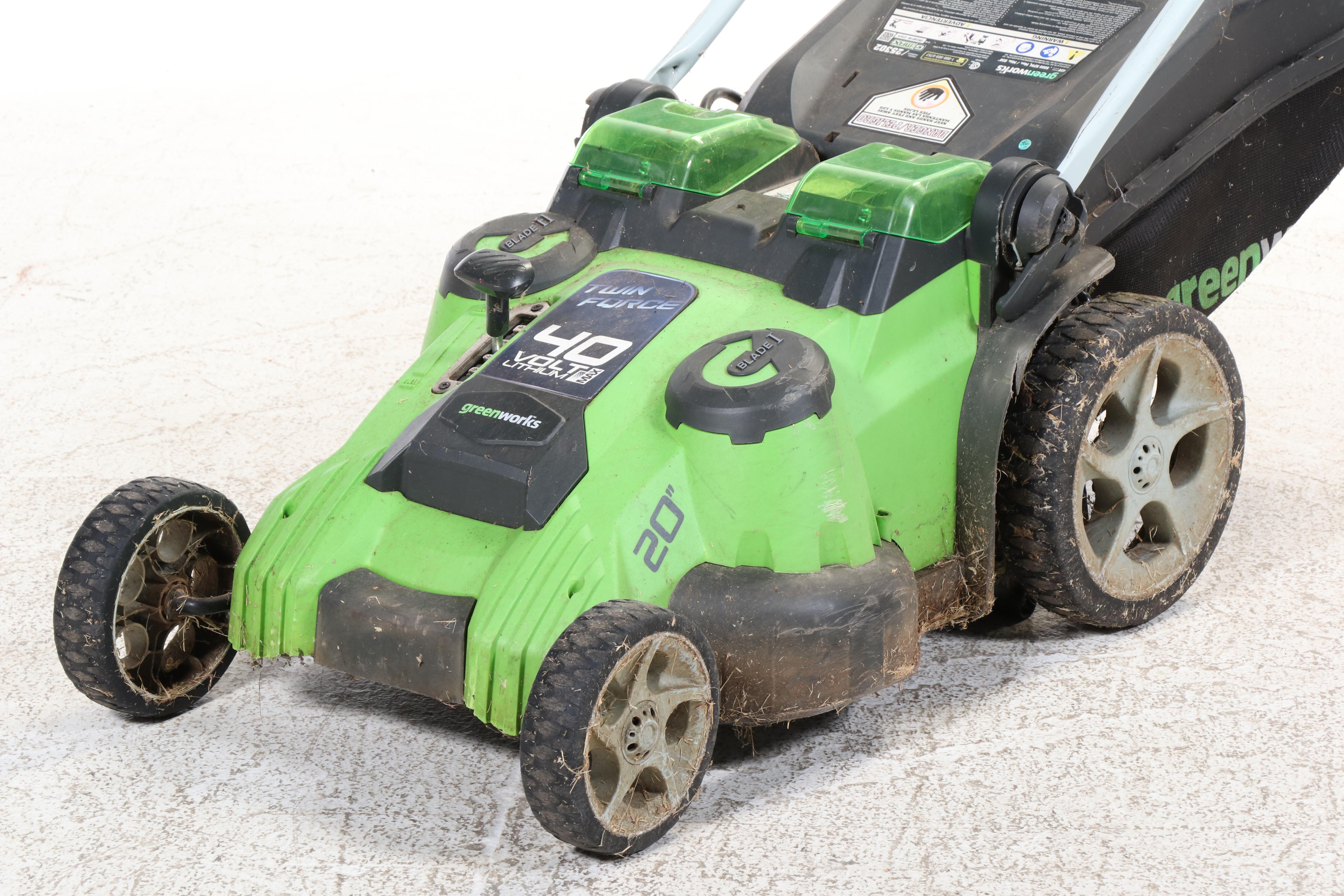 Greenworks 40 Volt Lithium Battery Powered Lawnmower
