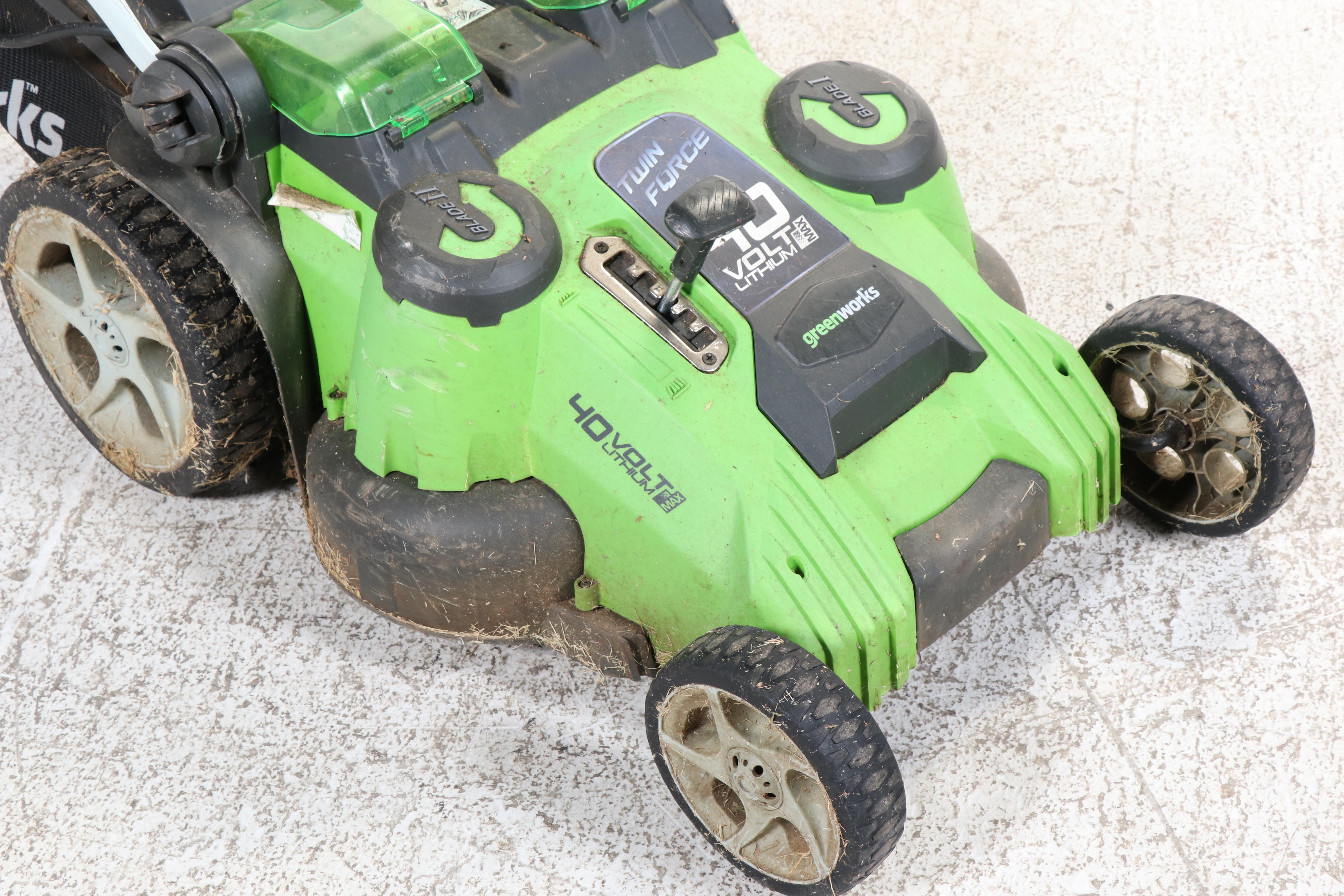 Greenworks 40 Volt Lithium Battery Powered Lawnmower