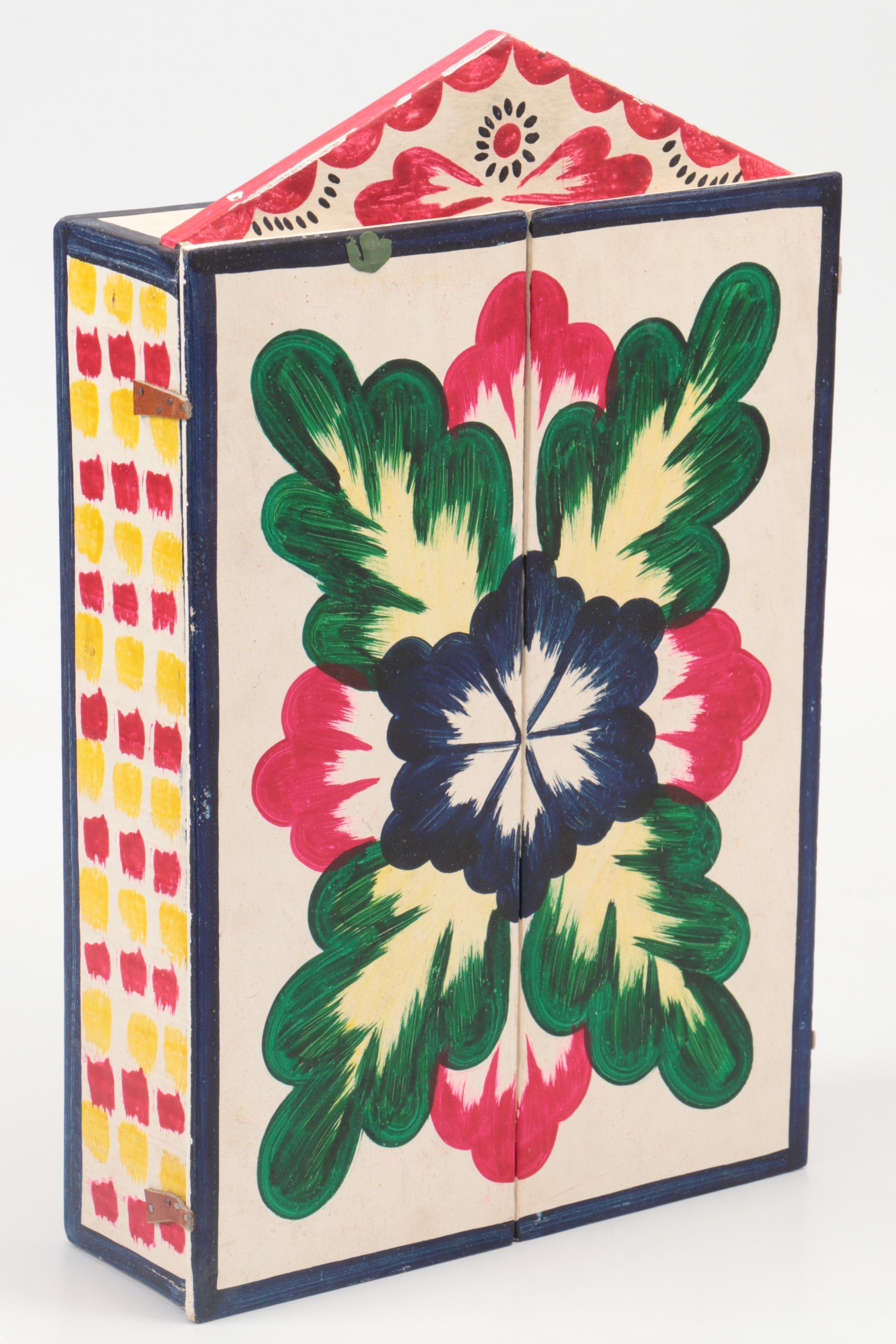 Angel Castro Large-Scale Peruvian Folk Art Nativity Nicho