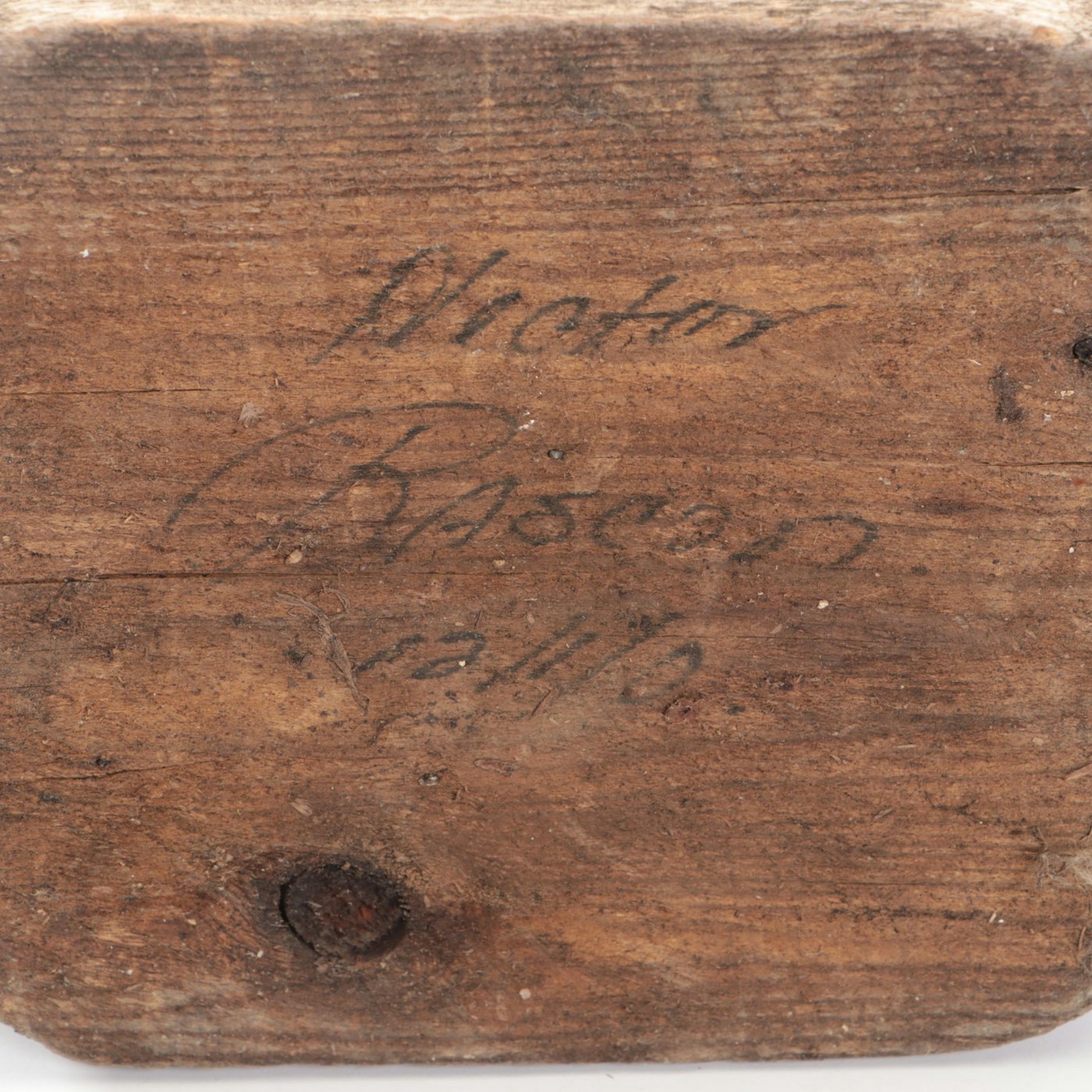 Hector Rascon Sign Folk Art St. Francis of Assisi Hand-Carved Wooden ...