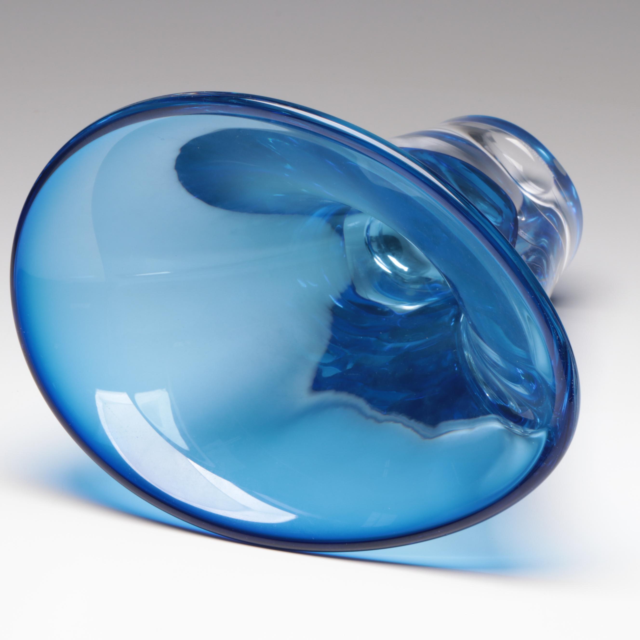 Göran Wärff for Kosta Boda "Sapphire" Crystal Vase