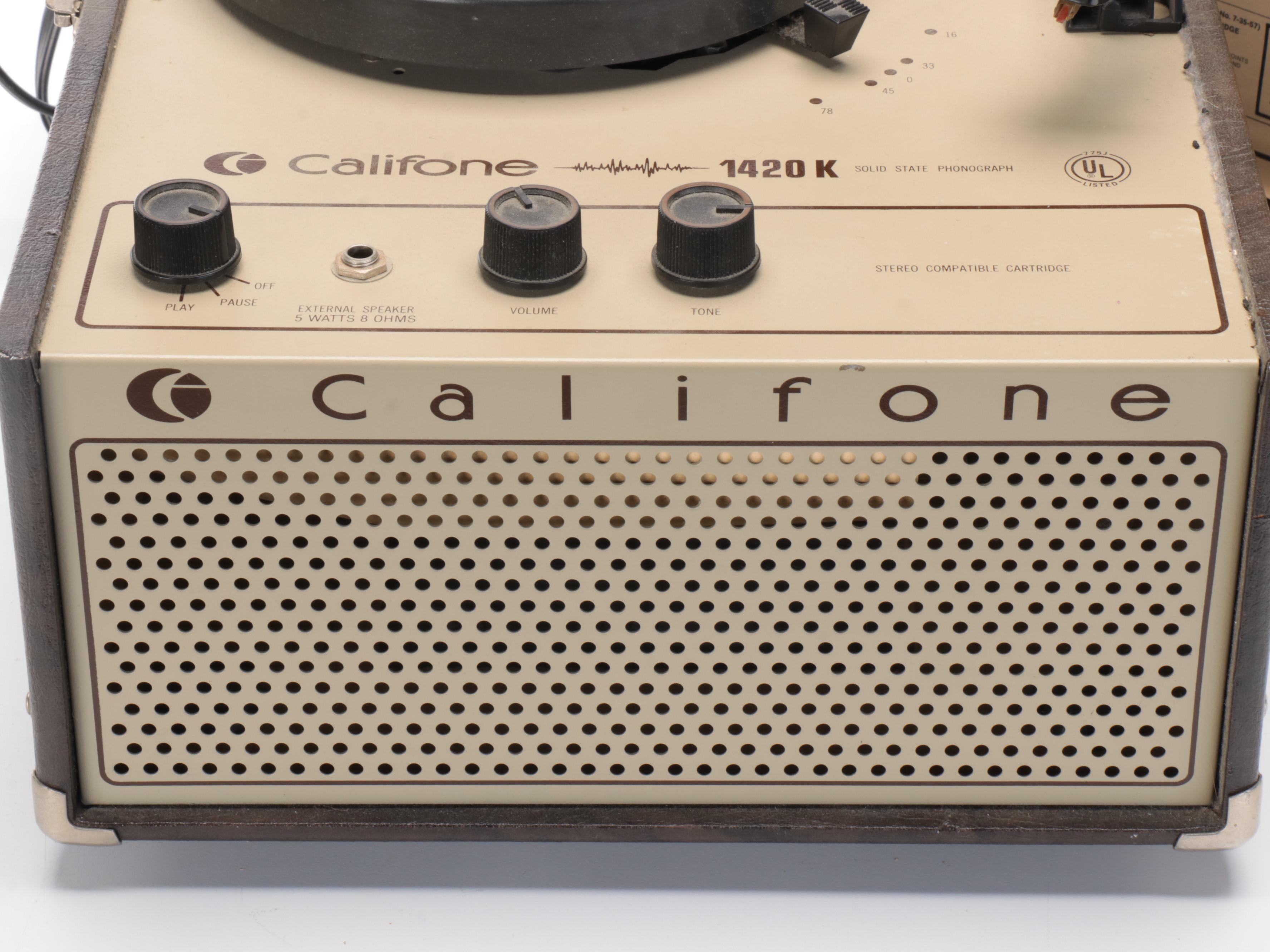 Califone 1420K Series Record Player